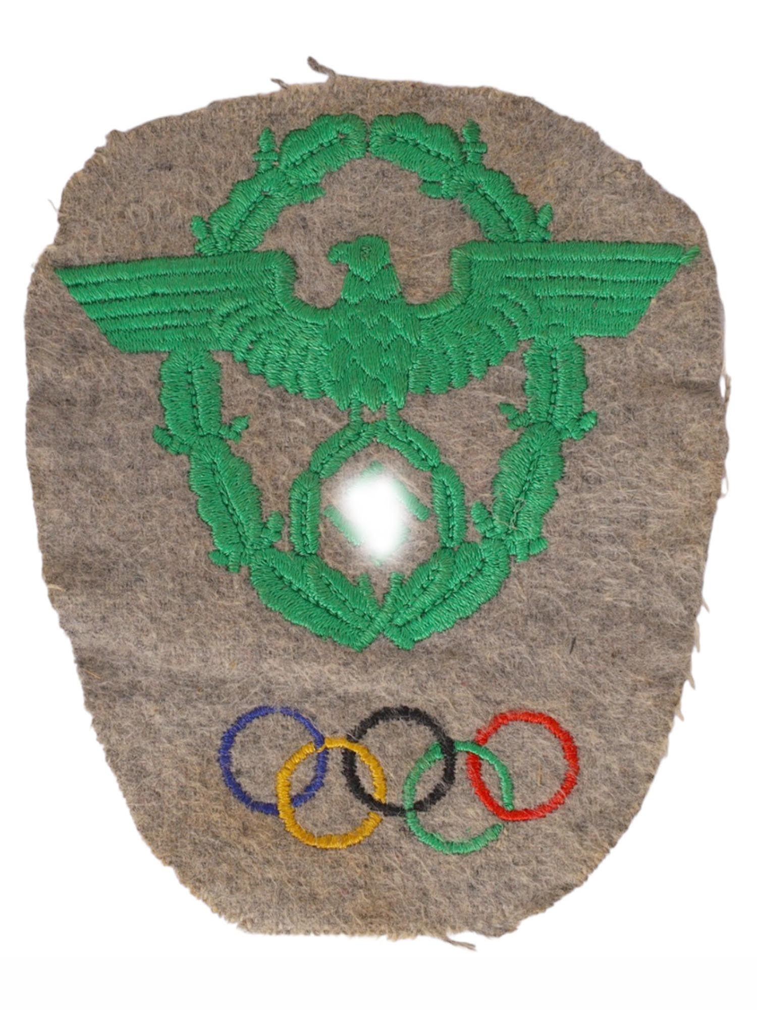 AN NSRL / GERMAN OLYMPIC GAMES COMMEMORATIVE SLEEVE PATCH, 1936 PERIOD