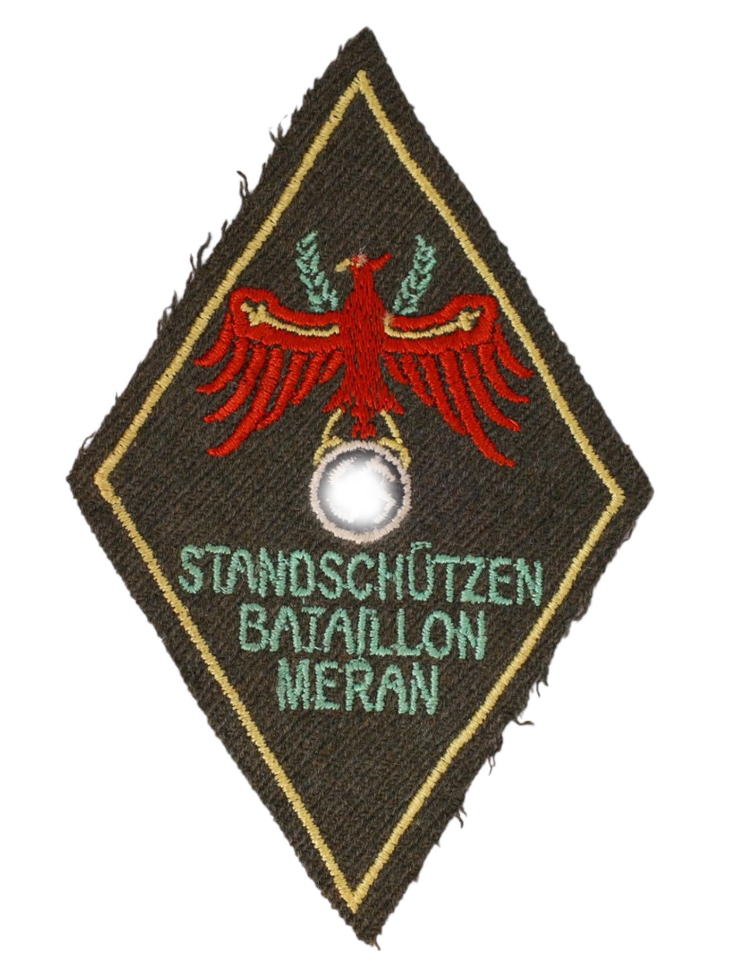 A WW2 TYROLEAN MERAN STANDSCHUTZEN SLEEVE PATCH, C. 1940S
