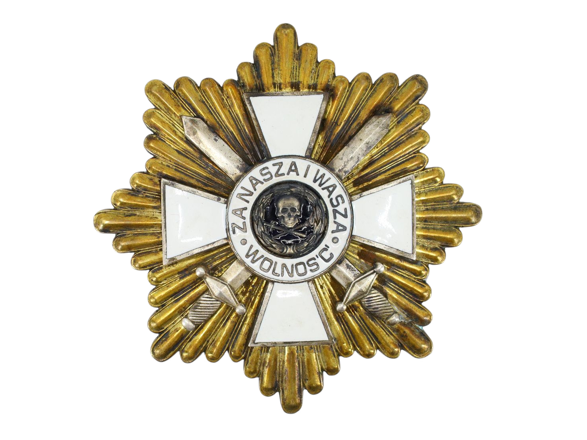A POLISH STAR OF GENERAL BUŁAK BAŁACHOWICZ CROSS OF VALOUR