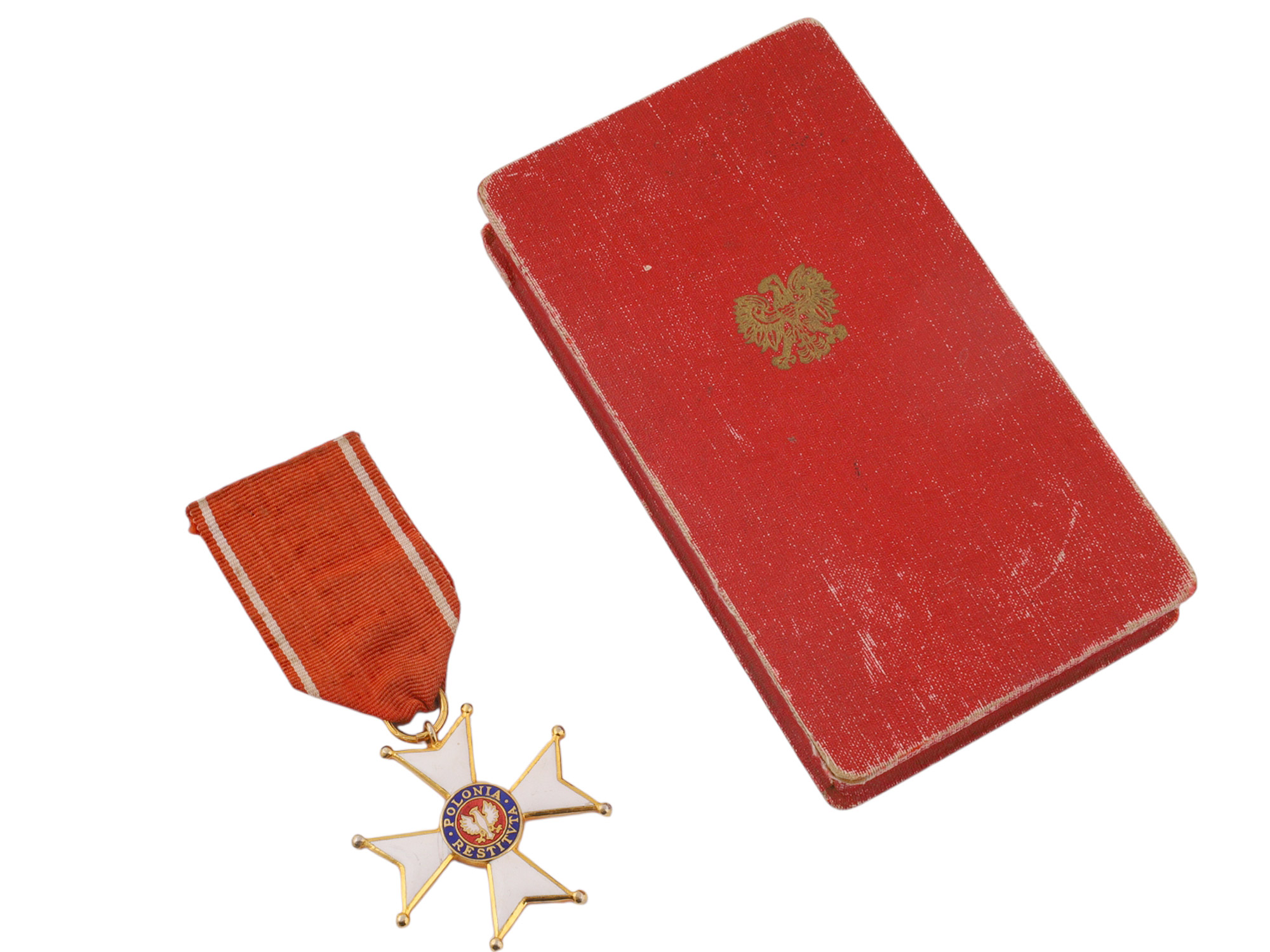 A POLISH ORDER OF POLONIA RESTITUTA (ORDER OF REBIRTH OF POLAND), KNIGHT'S CROSS, CASED