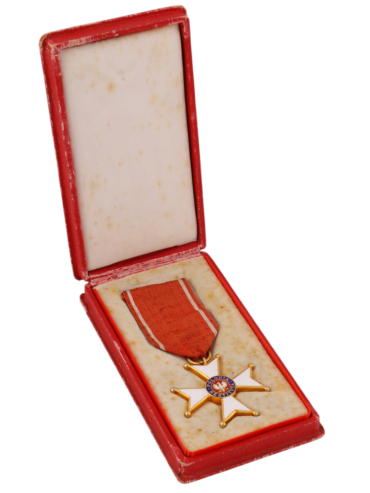 A POLISH ORDER OF POLONIA RESTITUTA (ORDER OF REBIRTH OF POLAND), KNIGHT'S CROSS, CASED
