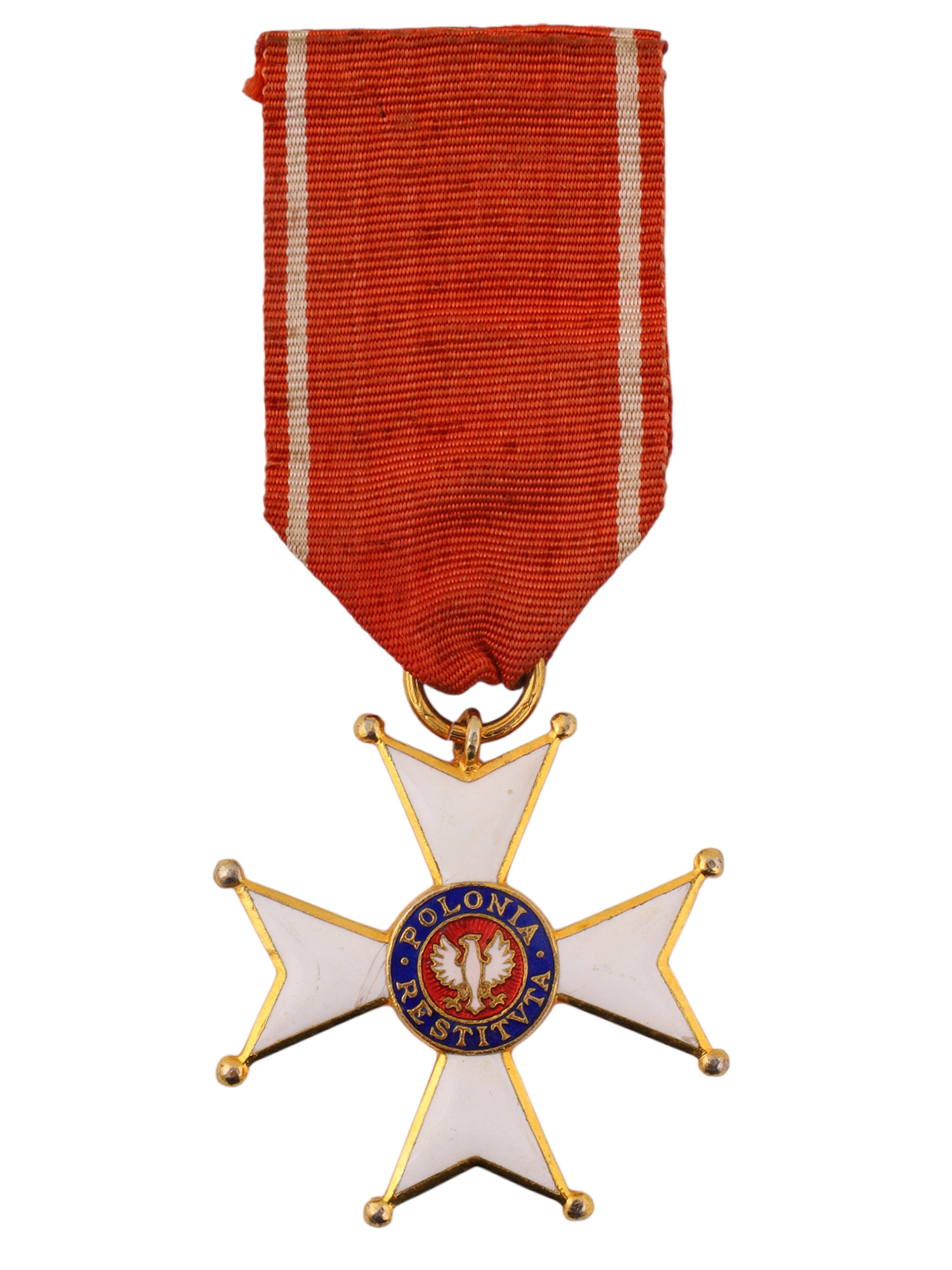 A POLISH ORDER OF POLONIA RESTITUTA (ORDER OF REBIRTH OF POLAND), KNIGHT'S CROSS, CASED