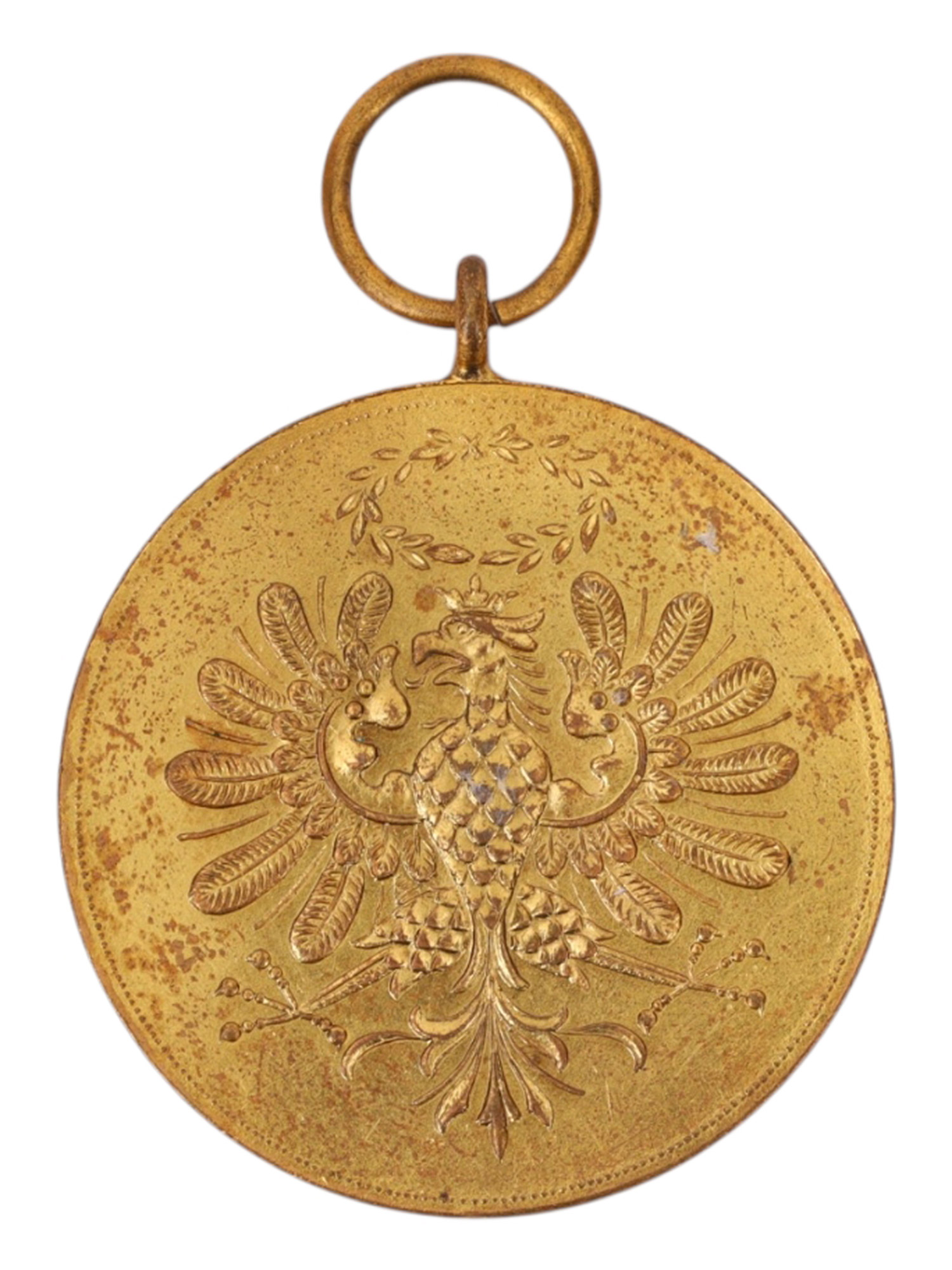 A WW1 AUSTRO-HUNGARIAN DEFENCE OF TYROL MEDAL IN GOLD, C. 1920S