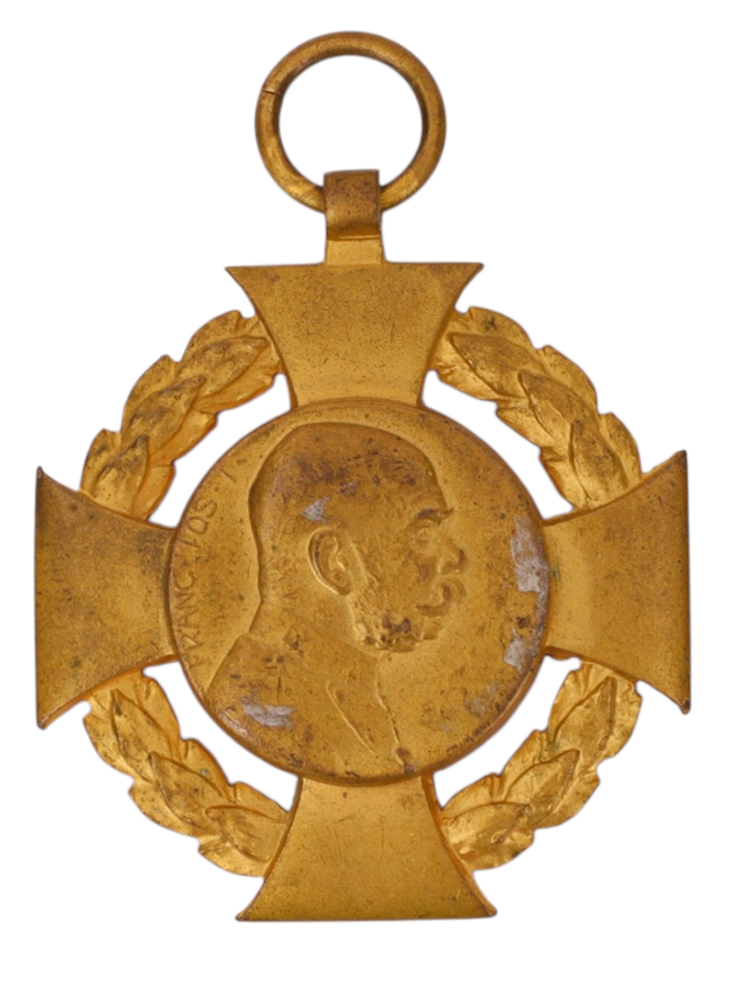 AN AUSTRO-HUNGARIAN EMPEROR FRANZ JOSEPH I COMMEMORATIVE MEMORIAL MEDAL, 1916