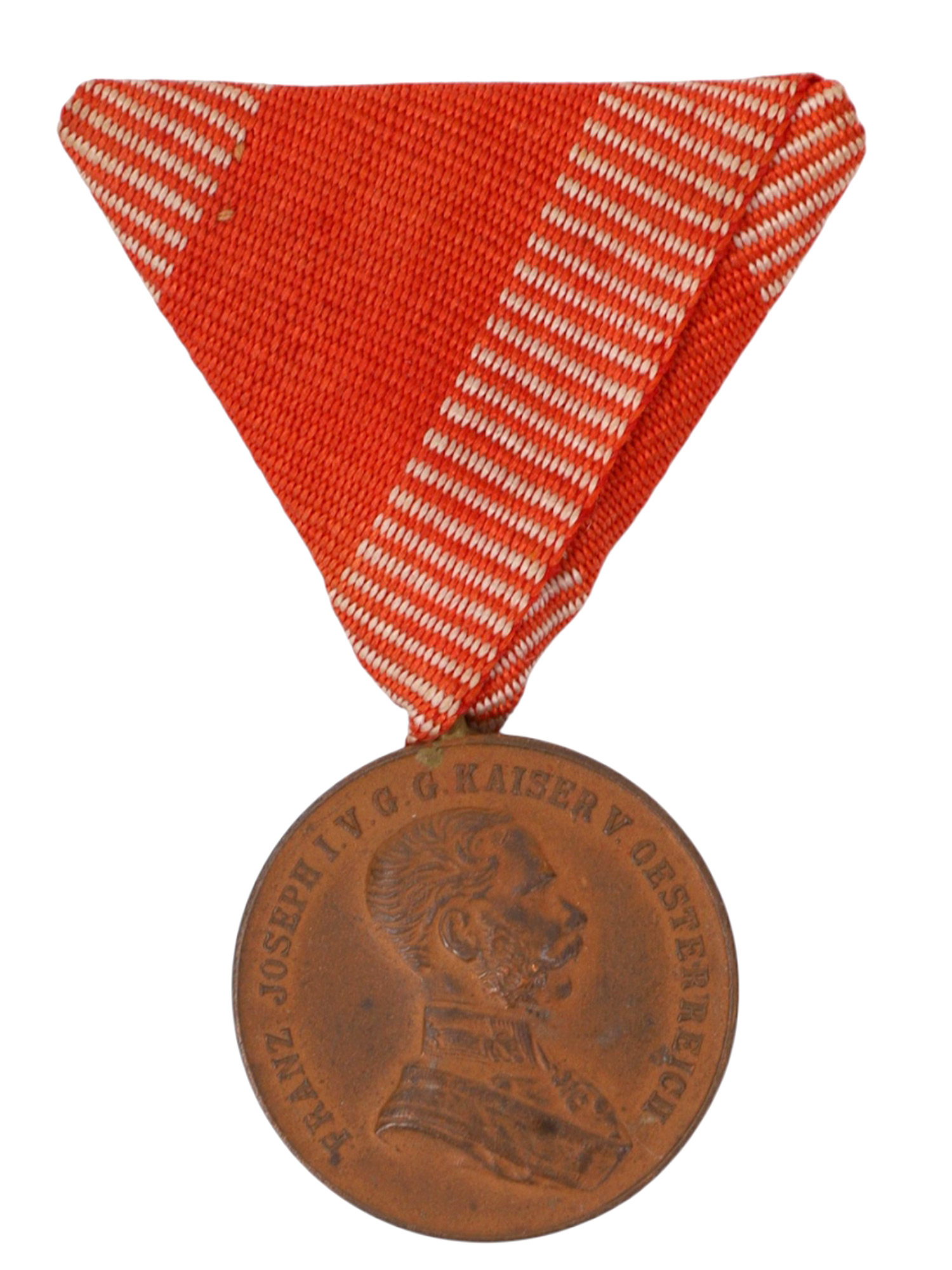 AN AUSTRO-HUNGARIAN BRONZE MEDAL FOR BRAVERY, C. 1866 - 1917
