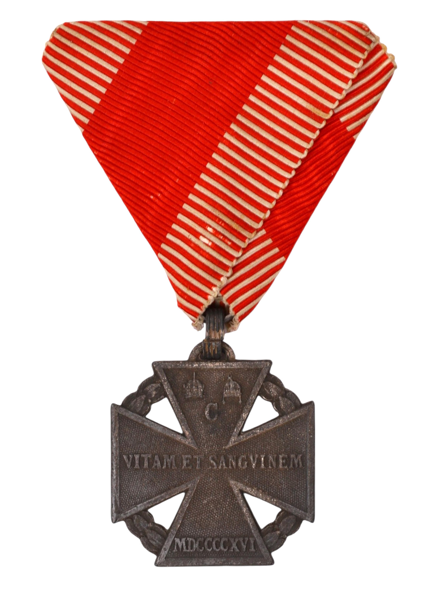 A WW1 AUSTRO-HUNGARIAN IMPERIAL KARL TROOP CROSS, 1916