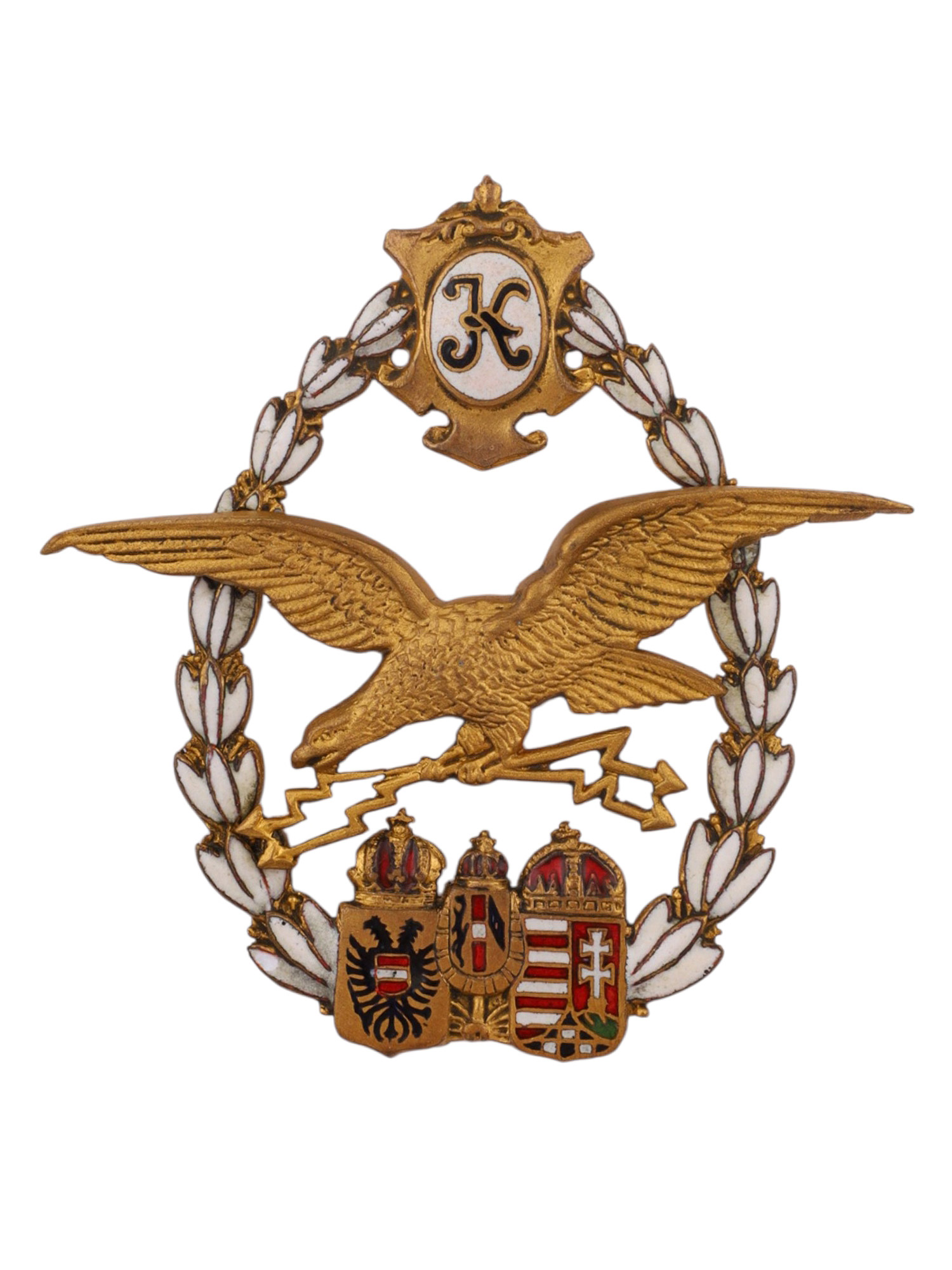 AN AUSTRO-HUNGARIAN AVIATION VETERANS' ASSOCIATION BADGE, FIRST WORLD WAR