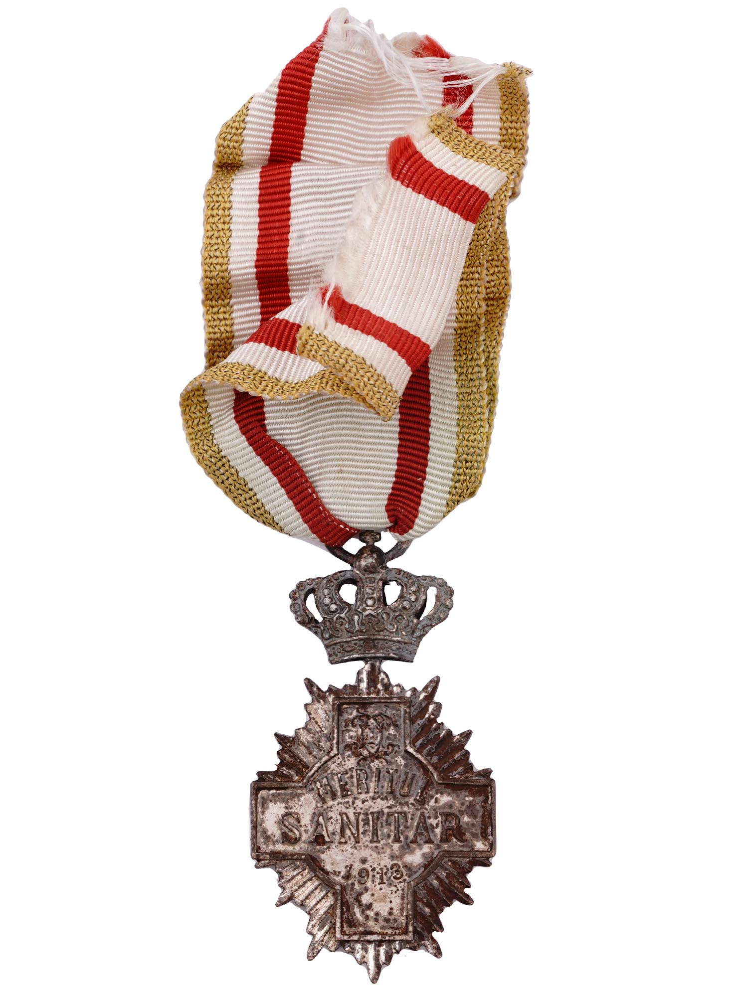 A PRE-WW1 ROMANIAN SANITARY MERIT MEDAL, 1913