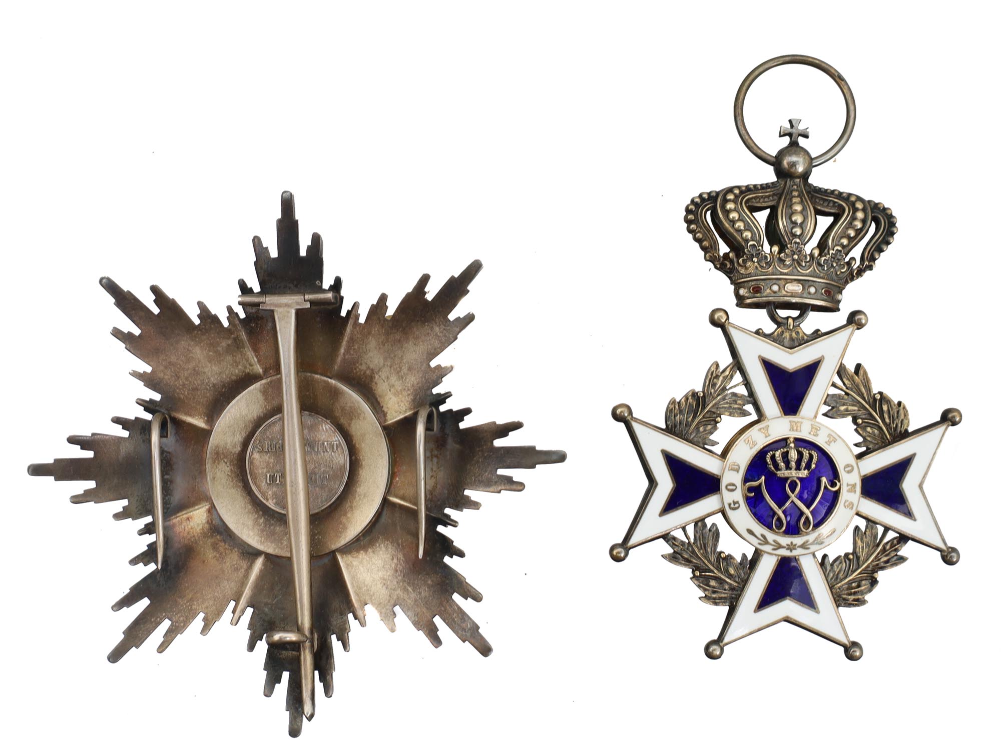 A CASED DUTCH ORDER OF ORANGE NASSAU, GRAND CROSS CASED SET