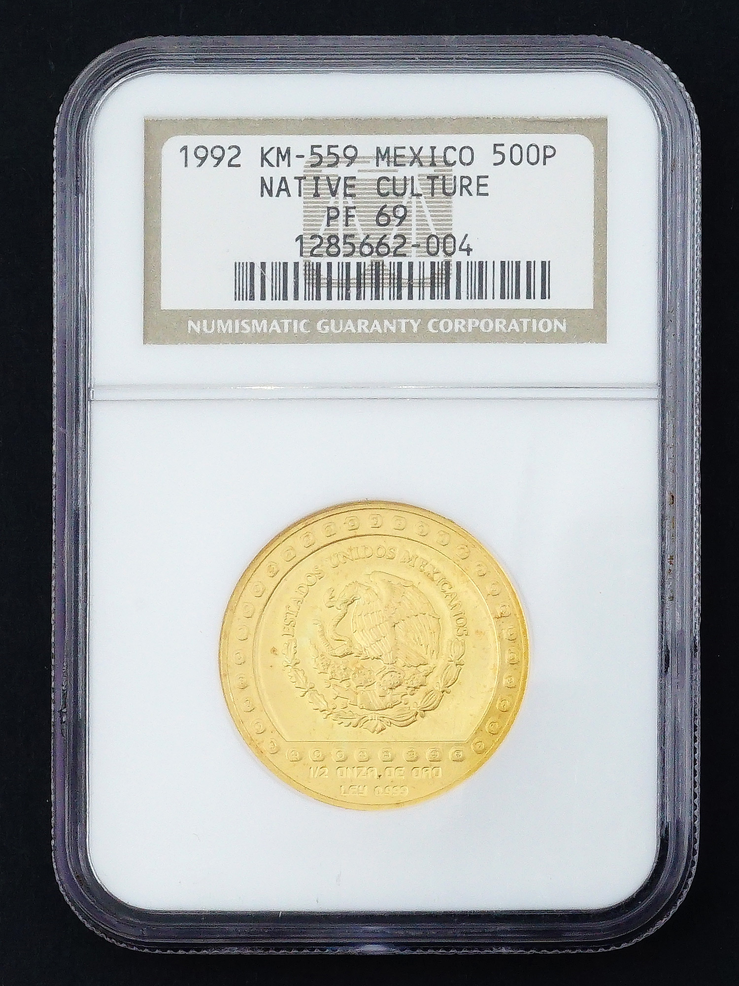 1992MO MEXICO NATIVE CULTURE - JAGUAR G500P COIN