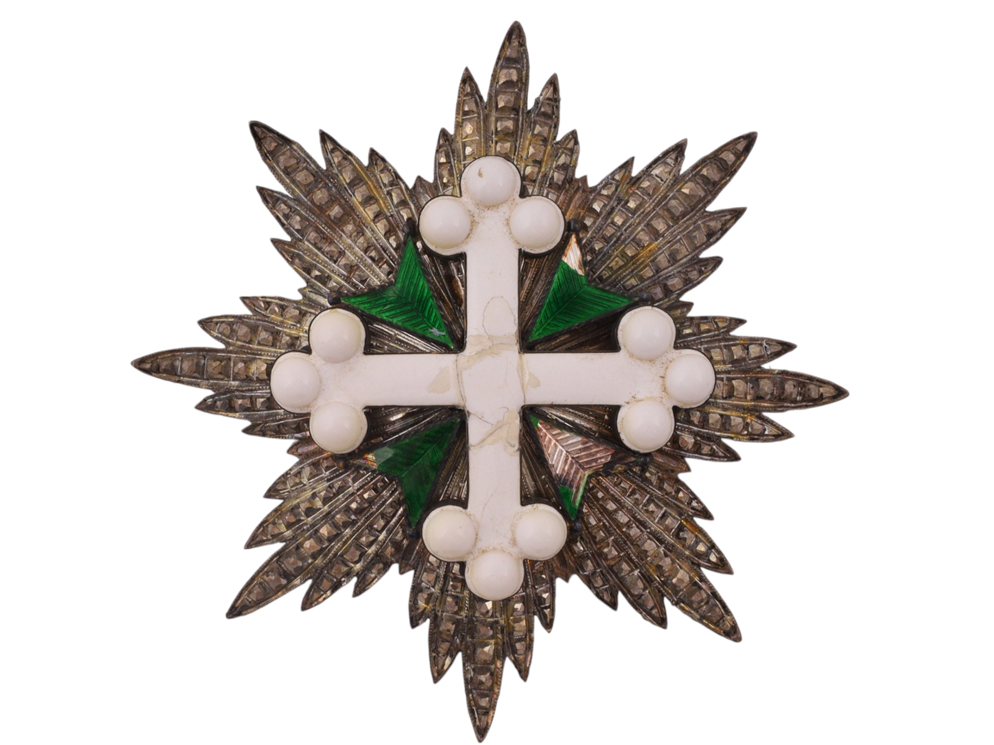 AN ORDER OF SAINTS MAURICE AND LAZARUS, GRAND CROSS BREAST STAR, KINGDOM OF ITALY