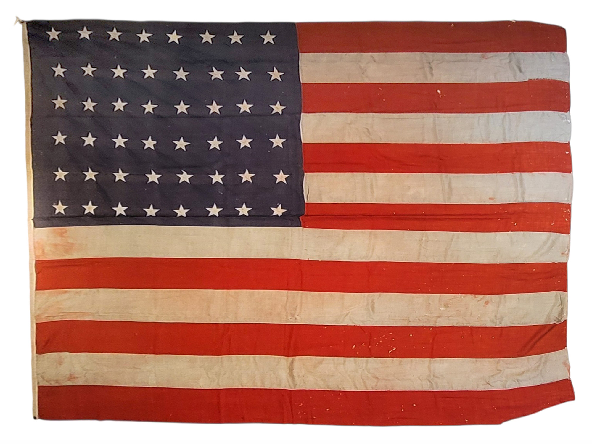 A LARGE AMERICAN 48-STAR NATIONAL FLAG, WWII PERIOD