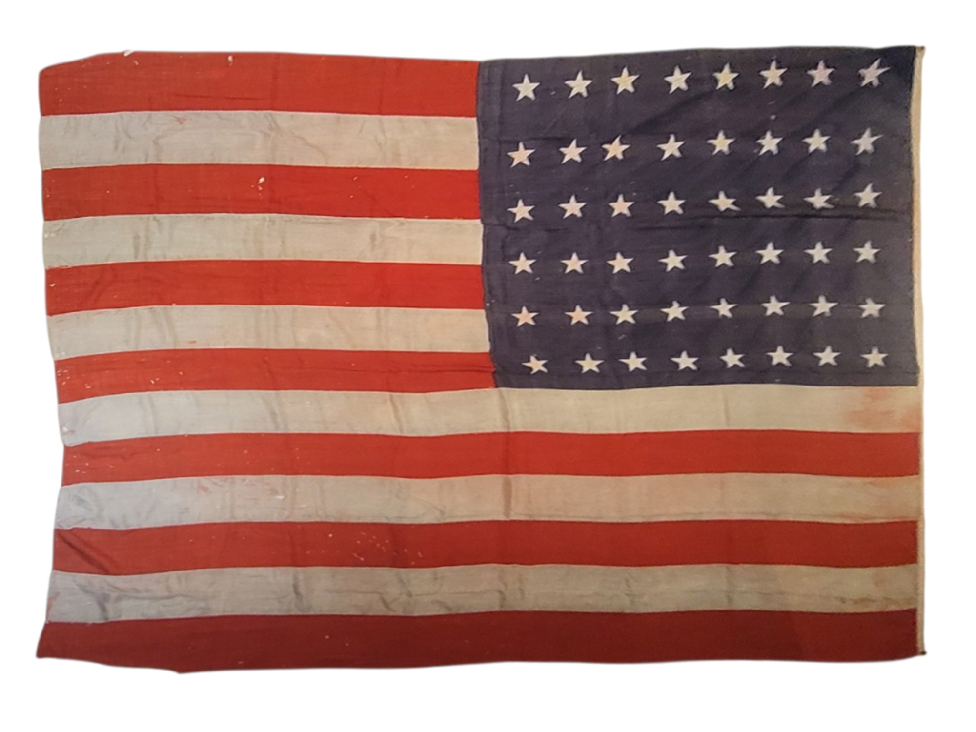 A LARGE AMERICAN 48-STAR NATIONAL FLAG, WWII PERIOD