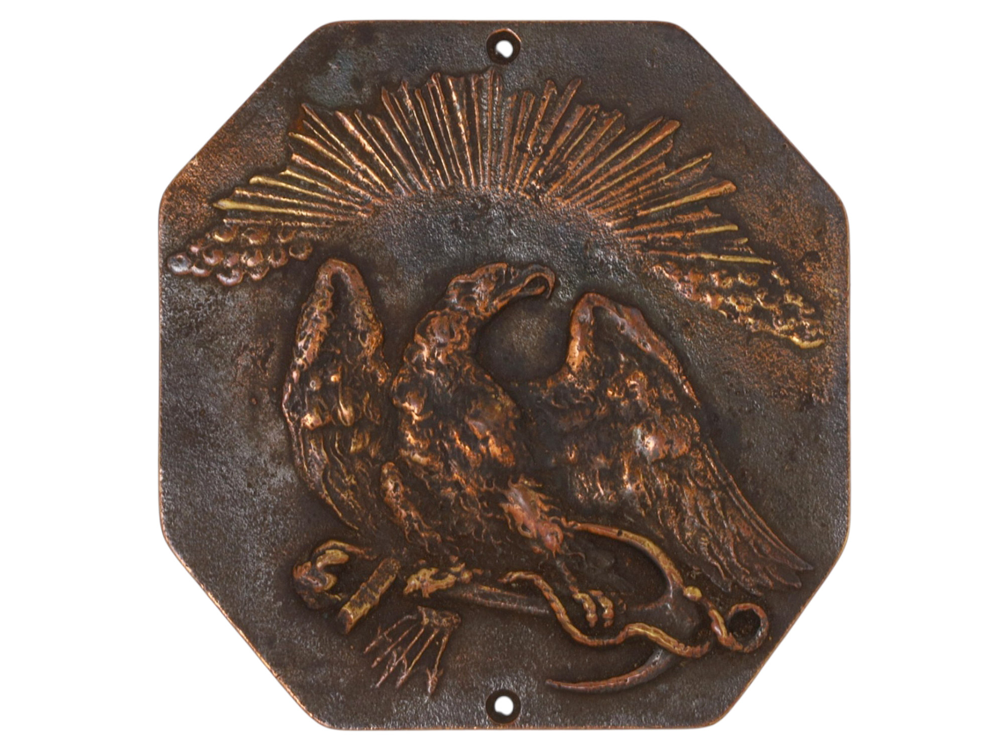 AN 18TH CENTURY US DEPARTMENT OF NAVY BRONZE PLAQUE