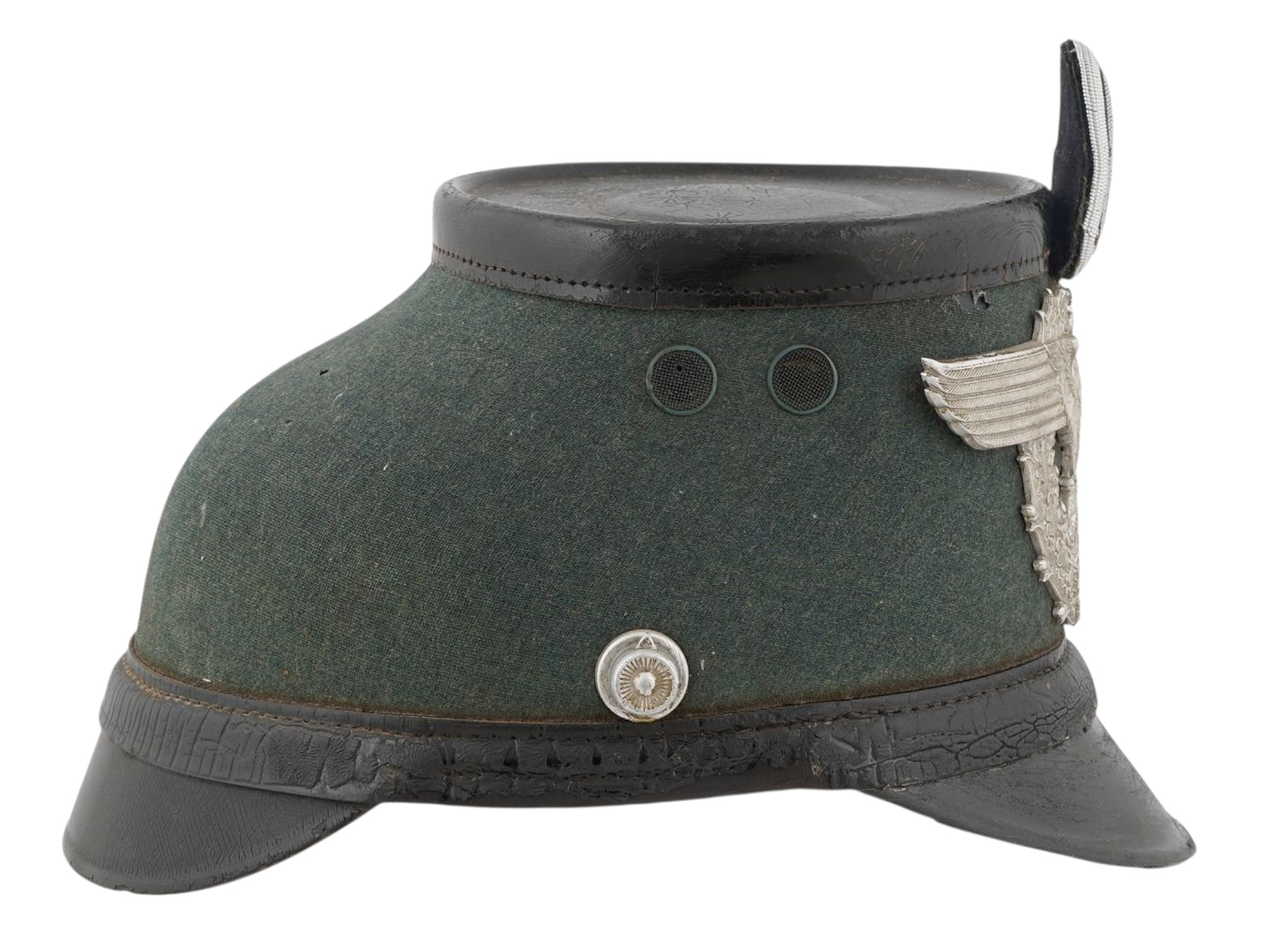 A THIRD REICH ERA GERMAN POLICE (SCHUTZPOLIZEI) SHAKO