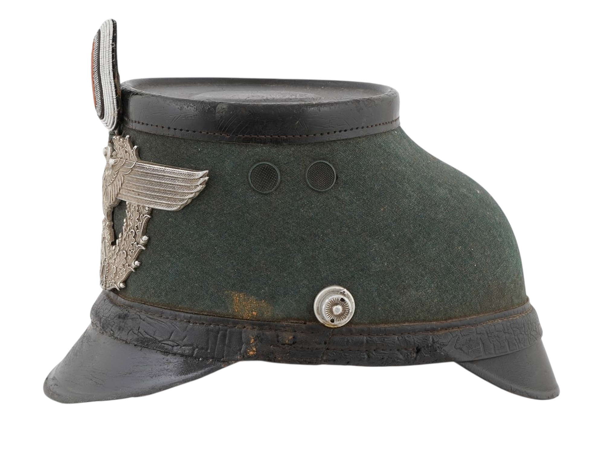 A THIRD REICH ERA GERMAN POLICE (SCHUTZPOLIZEI) SHAKO
