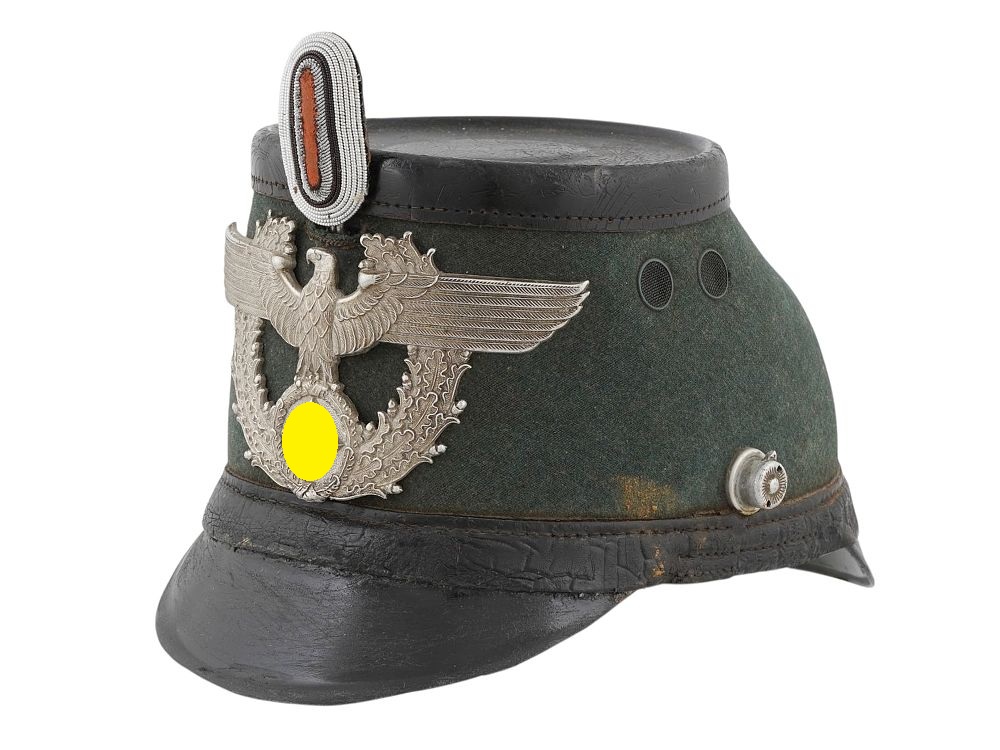 A THIRD REICH ERA GERMAN POLICE (SCHUTZPOLIZEI) SHAKO