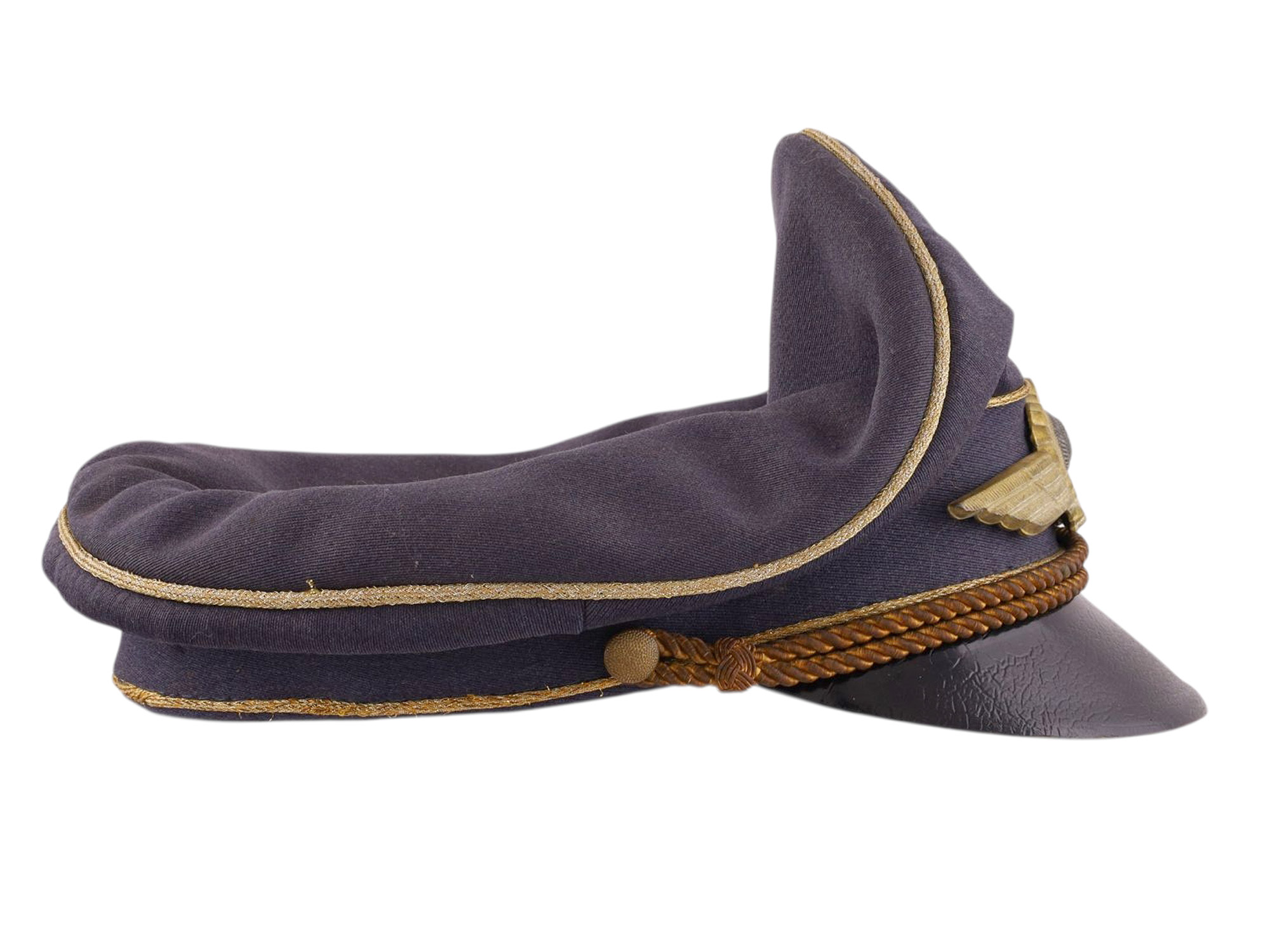 A LUFTWAFFE OFFICER’S VISOR CAP (SCHIRMMÜTZE), WWII GERMANY, NAMED TO MICHAEL BÖRHEL
