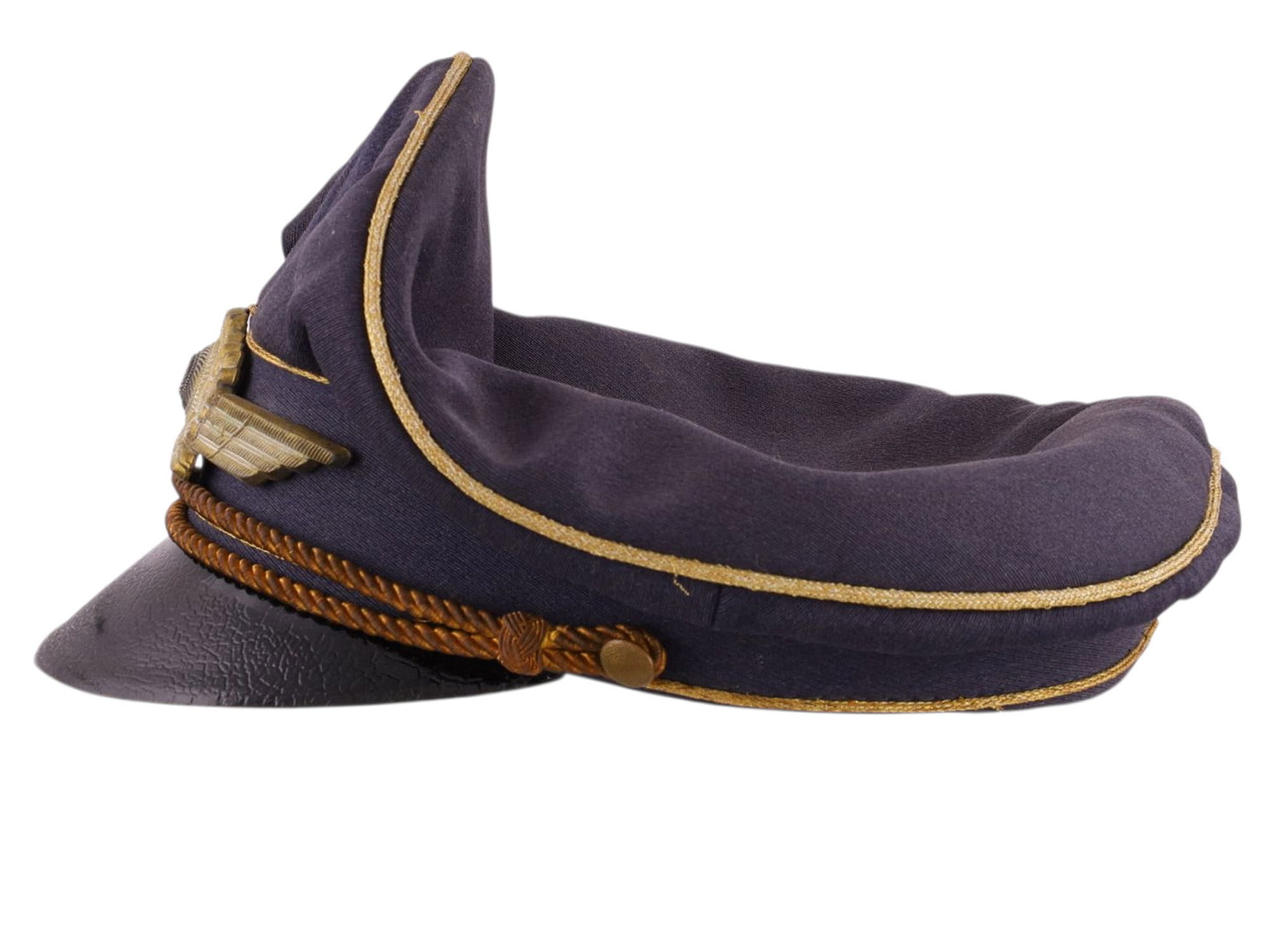 A LUFTWAFFE OFFICER’S VISOR CAP (SCHIRMMÜTZE), WWII GERMANY, NAMED TO MICHAEL BÖRHEL