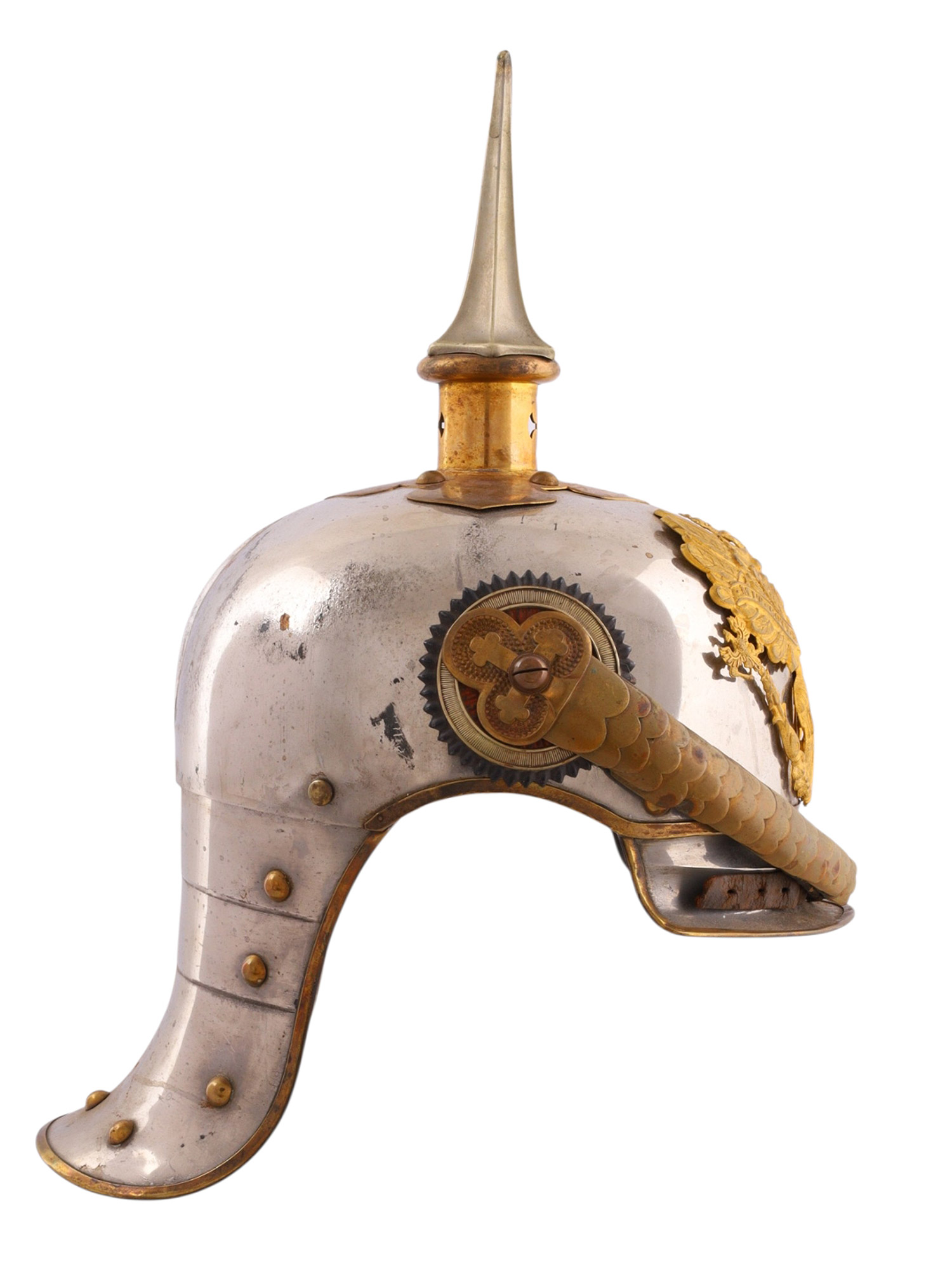 A GERMAN PRUSSIAN CUIRASSIER HELMET (KÜRASSIERHELM), MODEL 1889, IMPERIAL GERMAN PERIOD