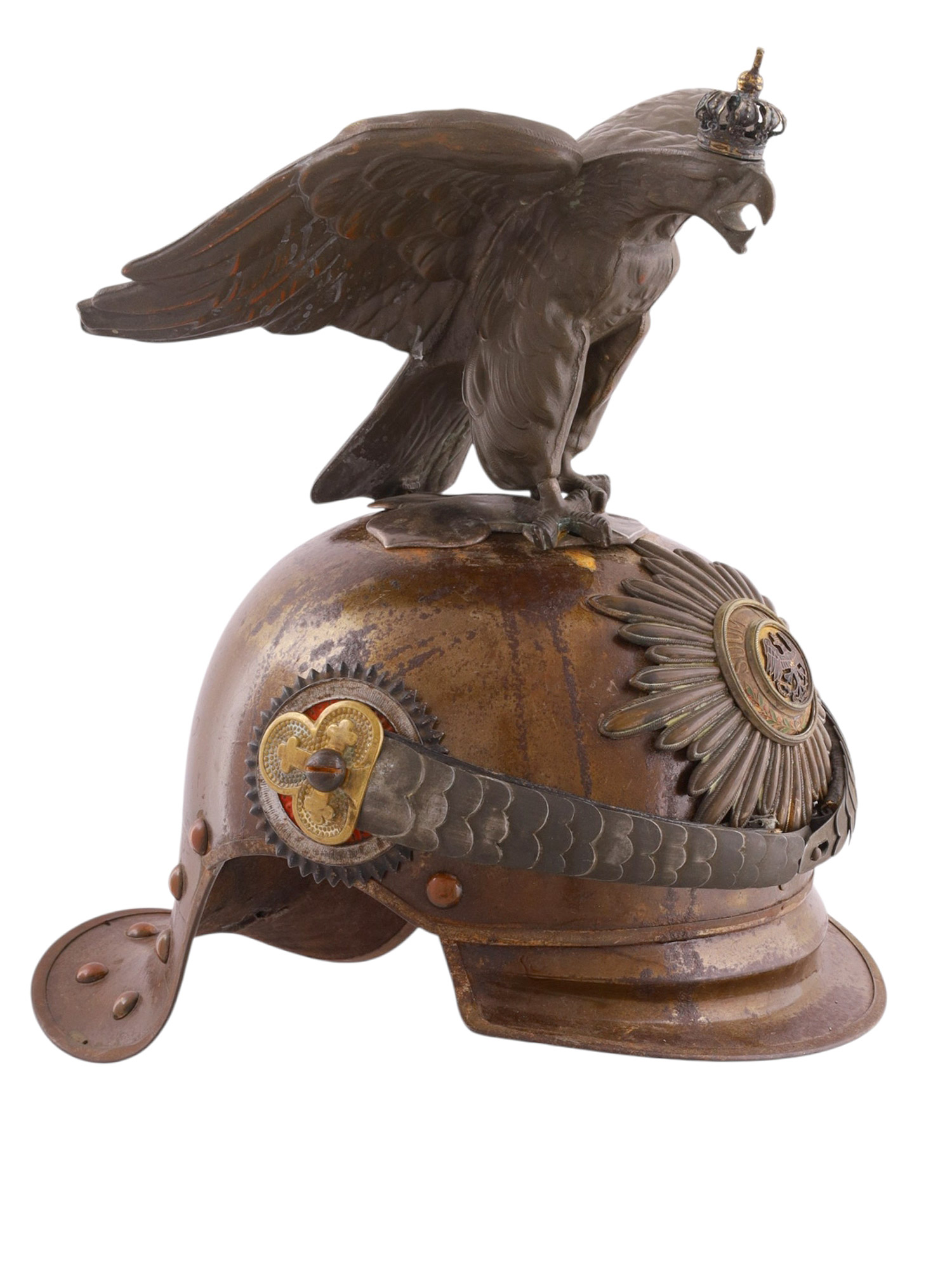 A PRUSSIAN GARDES DU CORPS OFFICER'S HELMET WITH EAGLE CREST, IMPERIAL GERMAN PERIOD, LATE 19TH – EARLY 20TH CENTURY