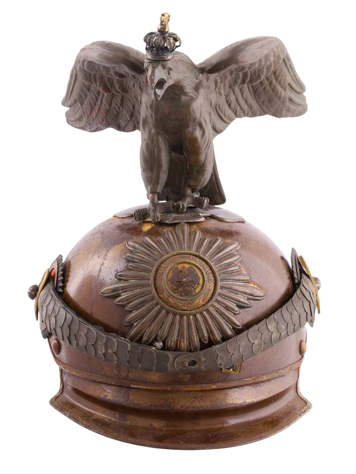 A PRUSSIAN GARDES DU CORPS OFFICER'S HELMET WITH EAGLE CREST, IMPERIAL GERMAN PERIOD, LATE 19TH – EARLY 20TH CENTURY