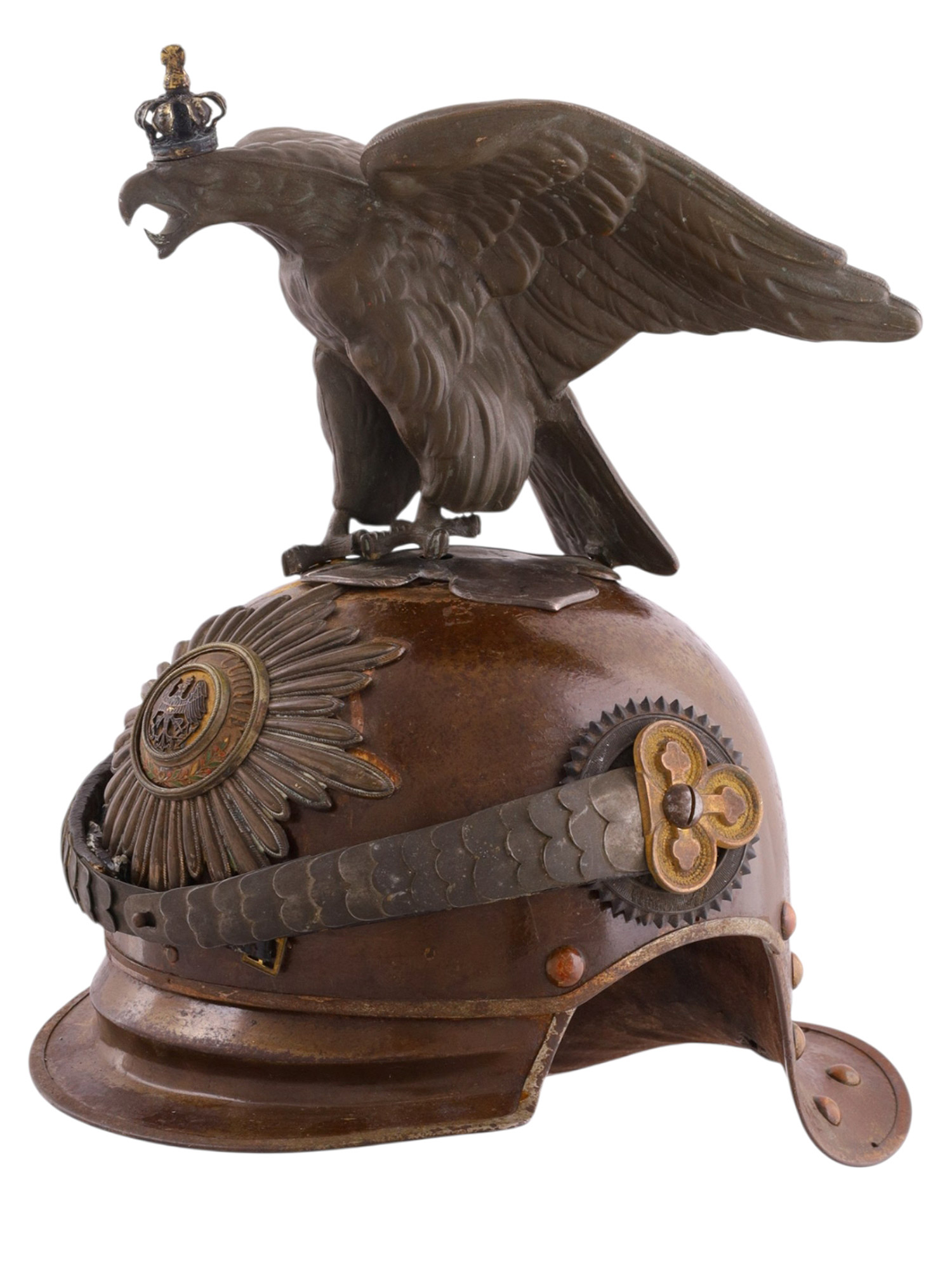 A PRUSSIAN GARDES DU CORPS OFFICER'S HELMET WITH EAGLE CREST, IMPERIAL GERMAN PERIOD, LATE 19TH – EARLY 20TH CENTURY