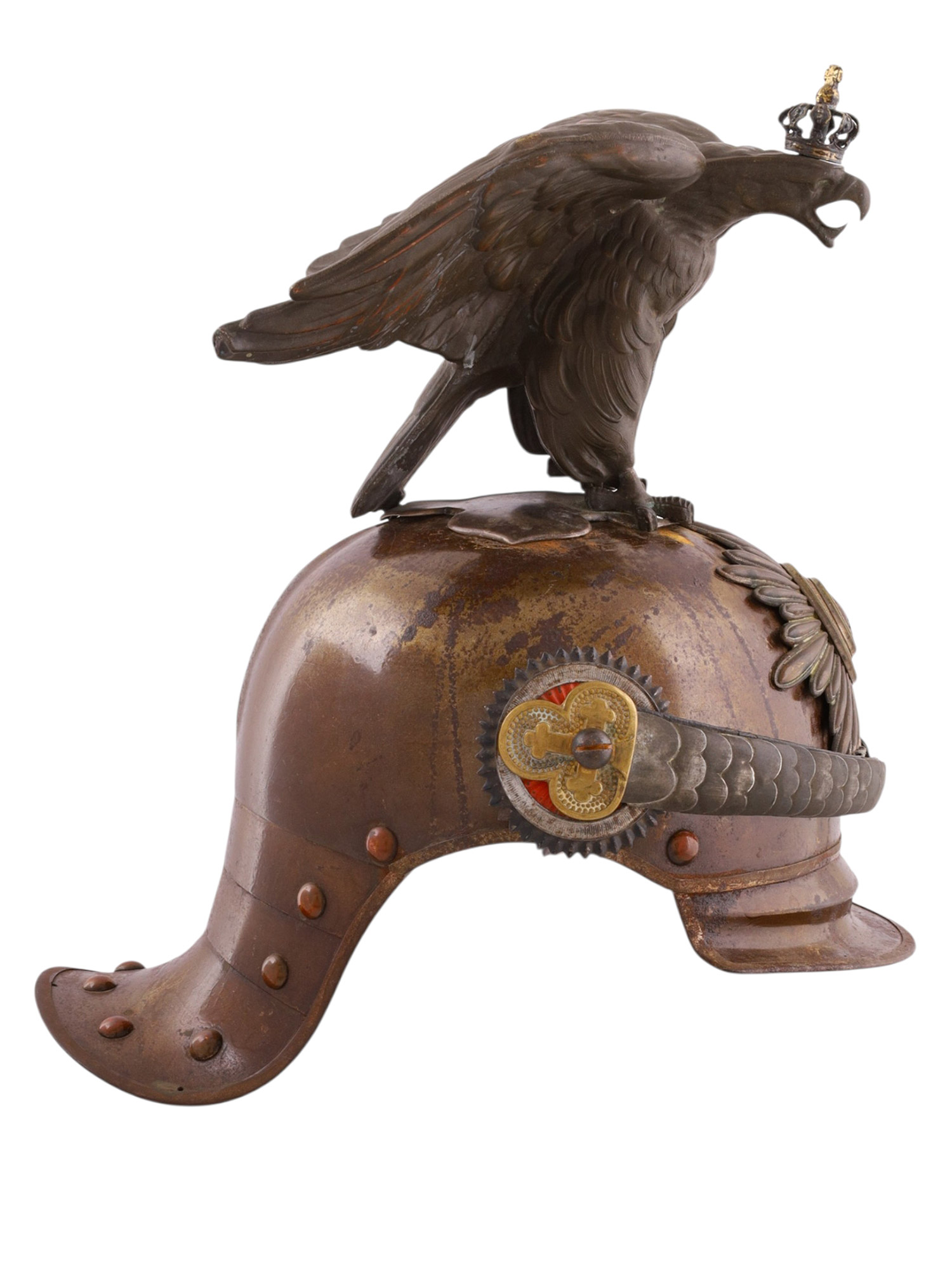 A PRUSSIAN GARDES DU CORPS OFFICER'S HELMET WITH EAGLE CREST, IMPERIAL GERMAN PERIOD, LATE 19TH – EARLY 20TH CENTURY