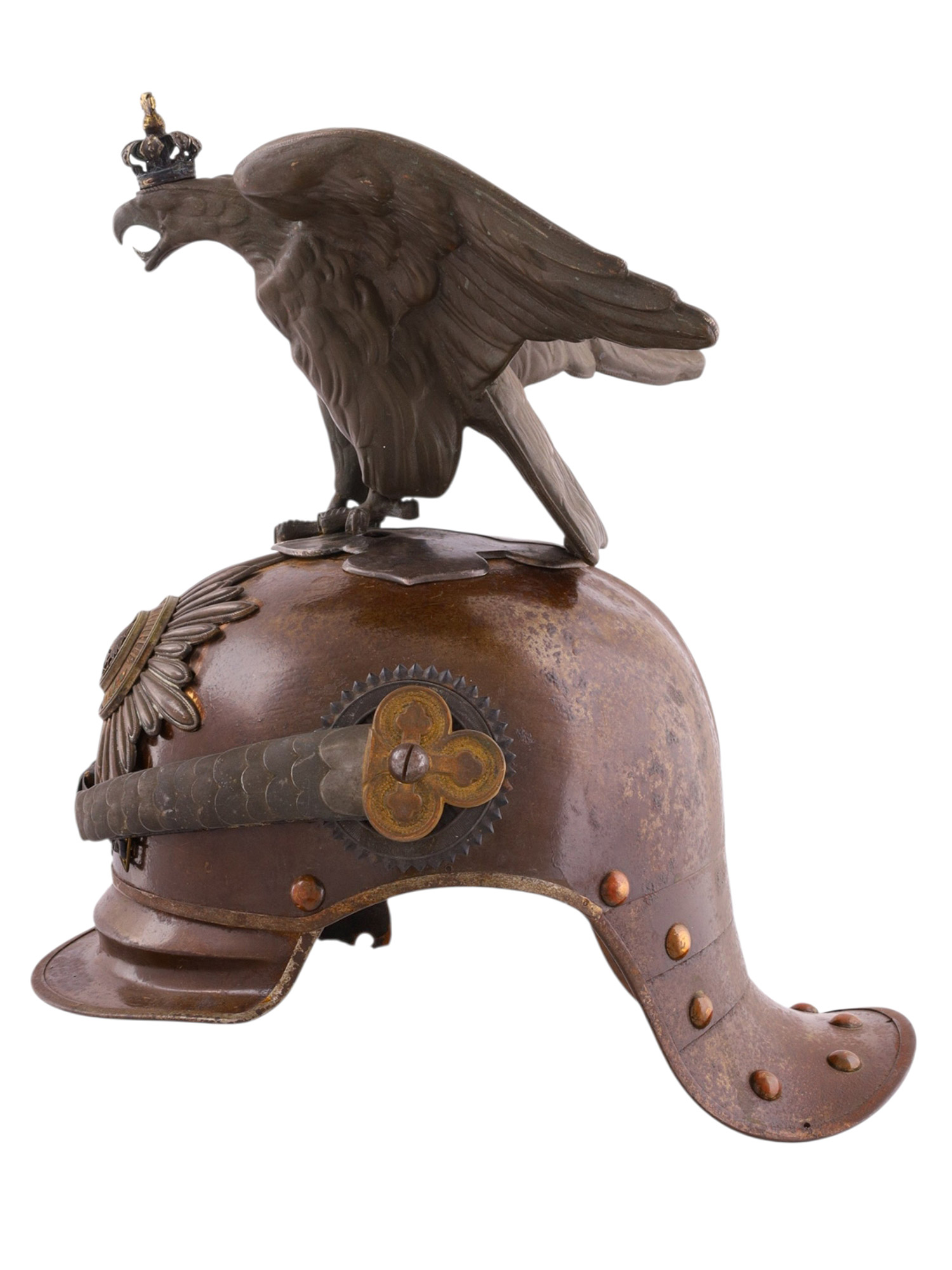 A PRUSSIAN GARDES DU CORPS OFFICER'S HELMET WITH EAGLE CREST, IMPERIAL GERMAN PERIOD, LATE 19TH – EARLY 20TH CENTURY