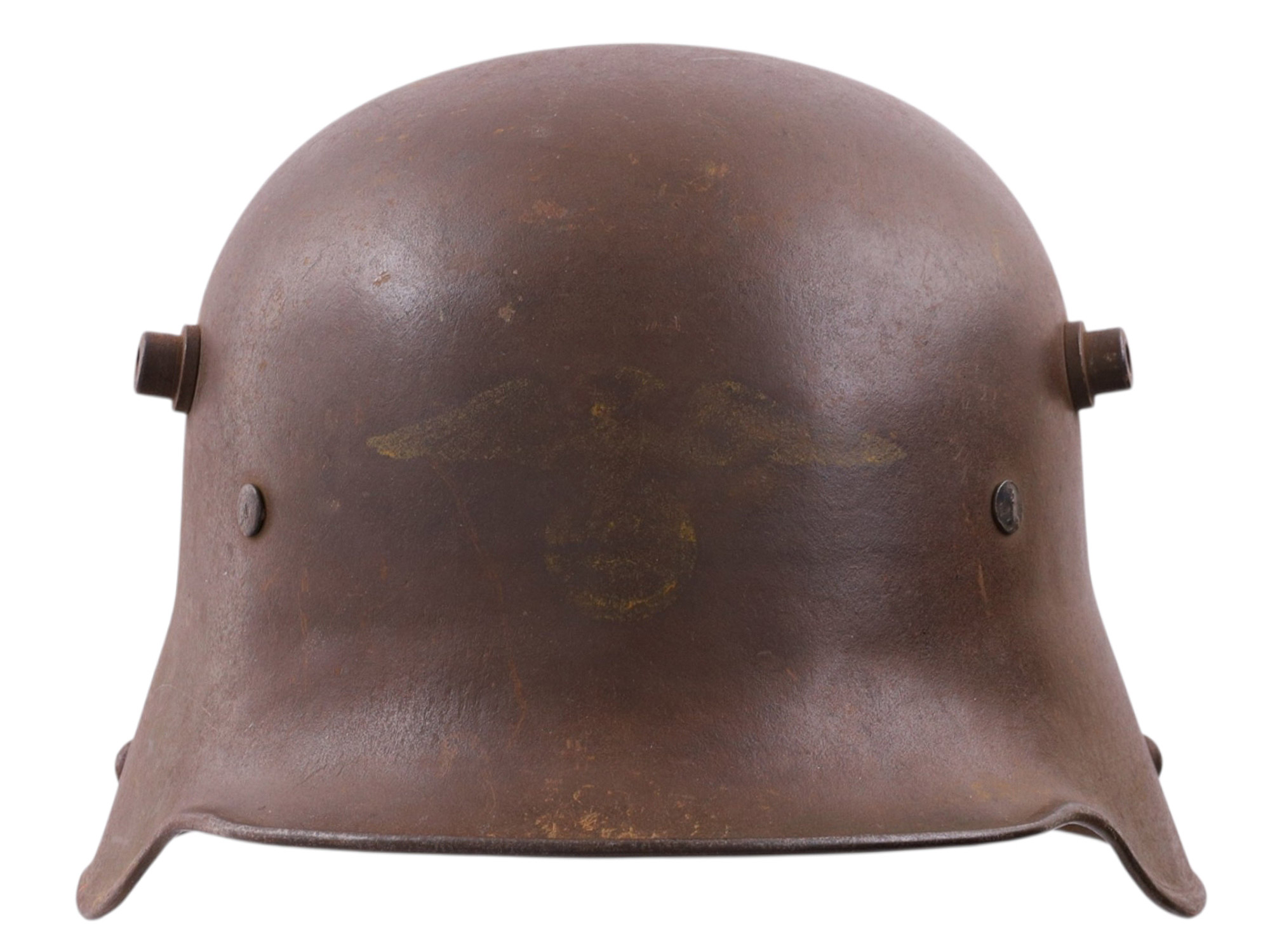 A GERMAN M18 SINGLE-DECAL HEER STEEL HELMET, WORLD WAR II