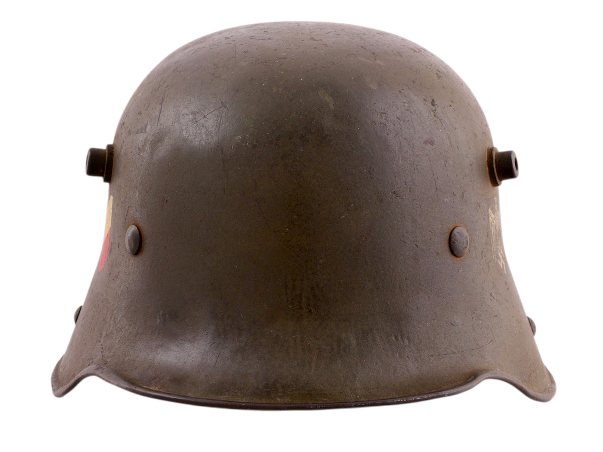 A GERMAN M35 WEHRMACHT STEEL HELMET WITH HEER DECALS, WORLD WAR II