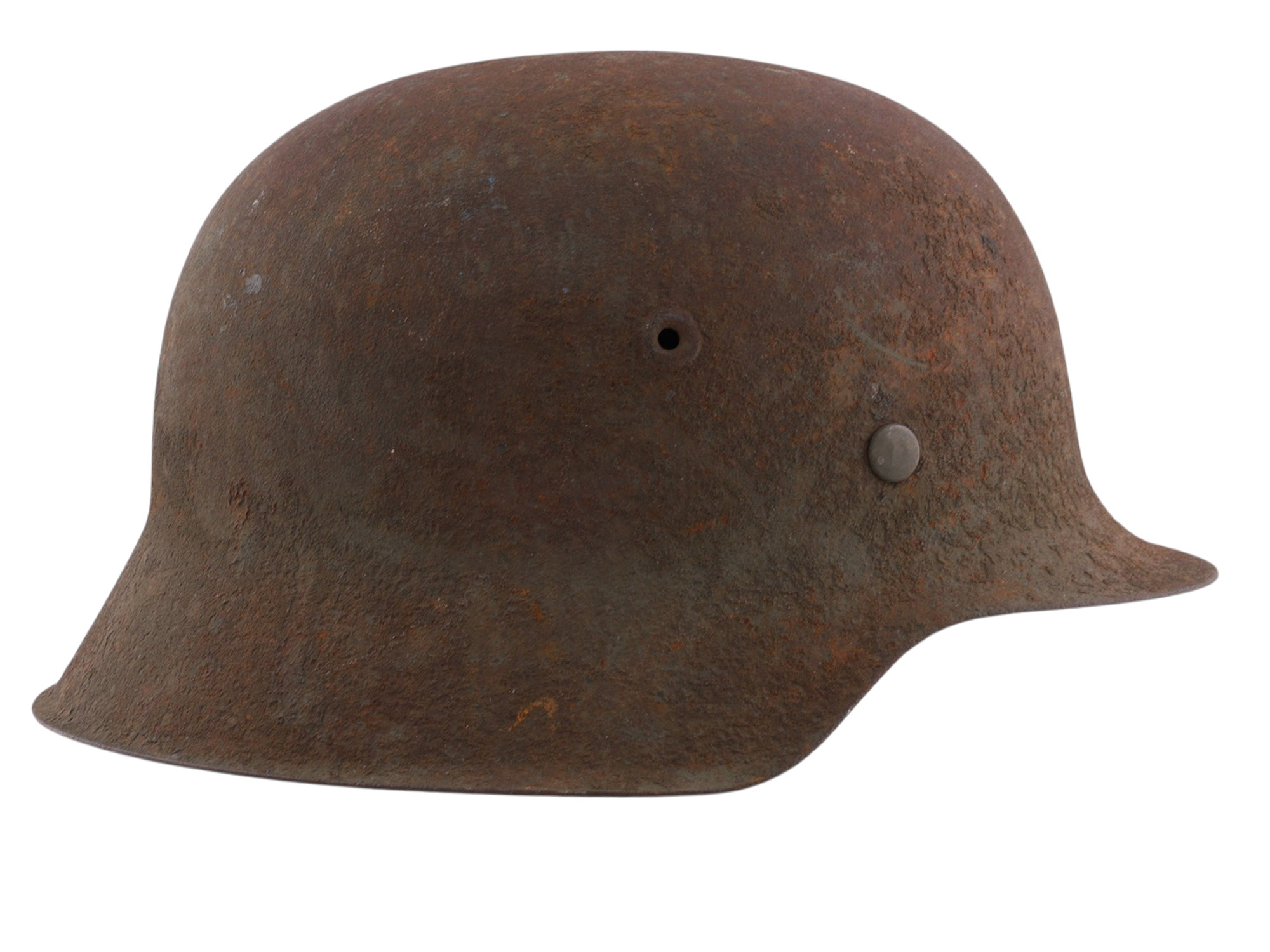 A GERMAN M42 STEEL COMBAT HELMET, THIRD REICH PERIOD, CIRCA 1940S