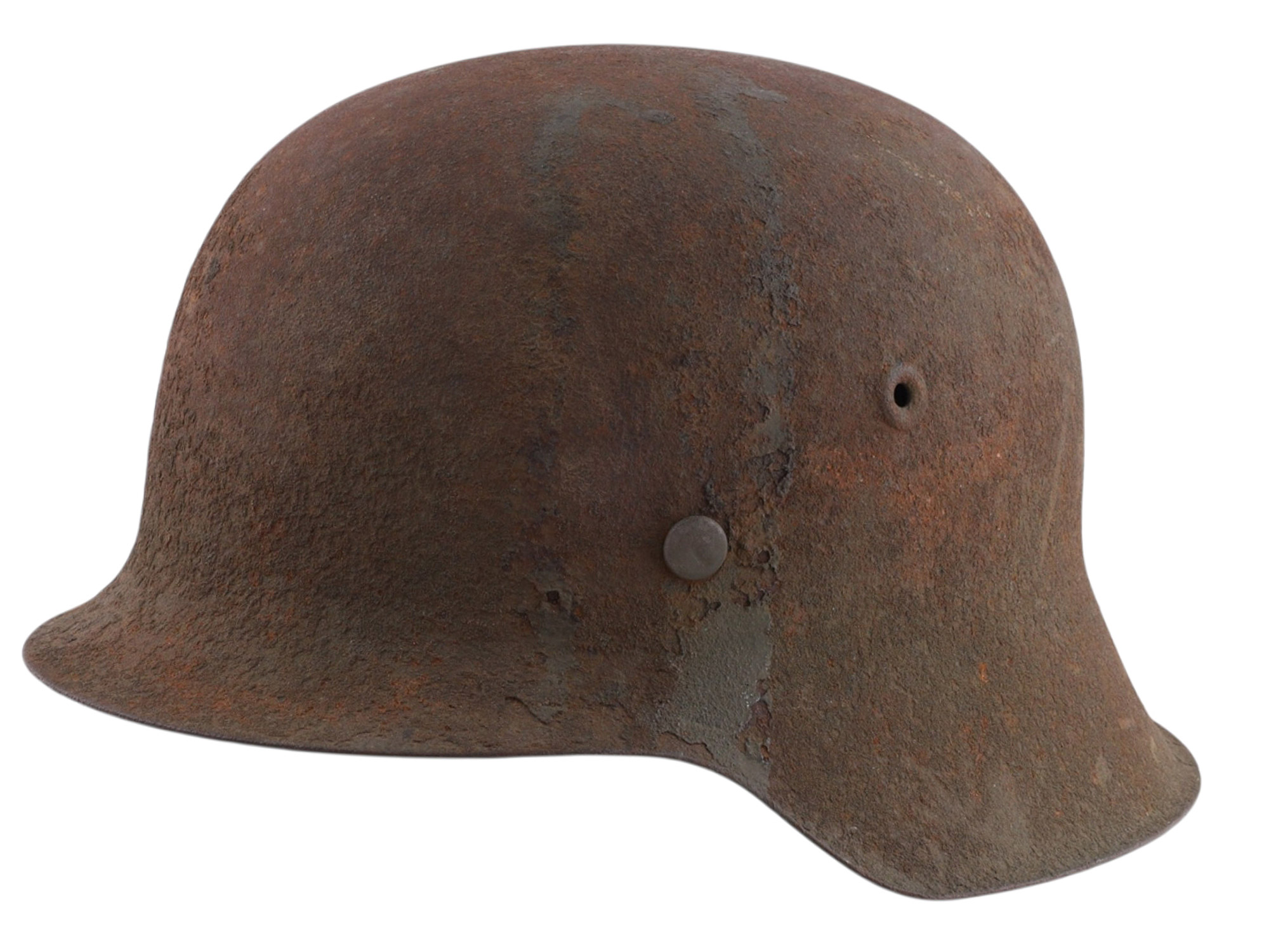 A GERMAN M42 STEEL COMBAT HELMET, THIRD REICH PERIOD, CIRCA 1940S