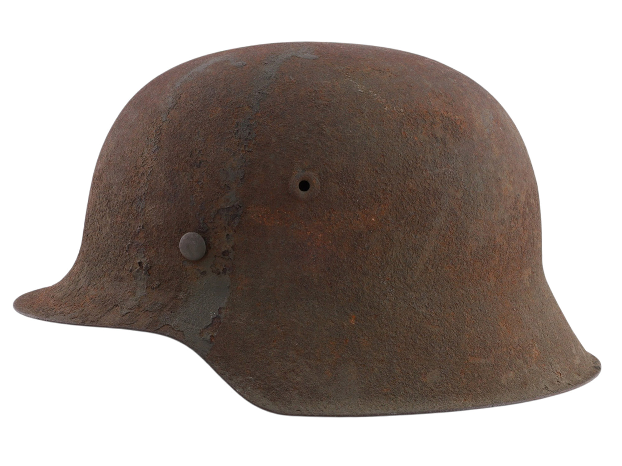 A GERMAN M42 STEEL COMBAT HELMET, THIRD REICH PERIOD, CIRCA 1940S