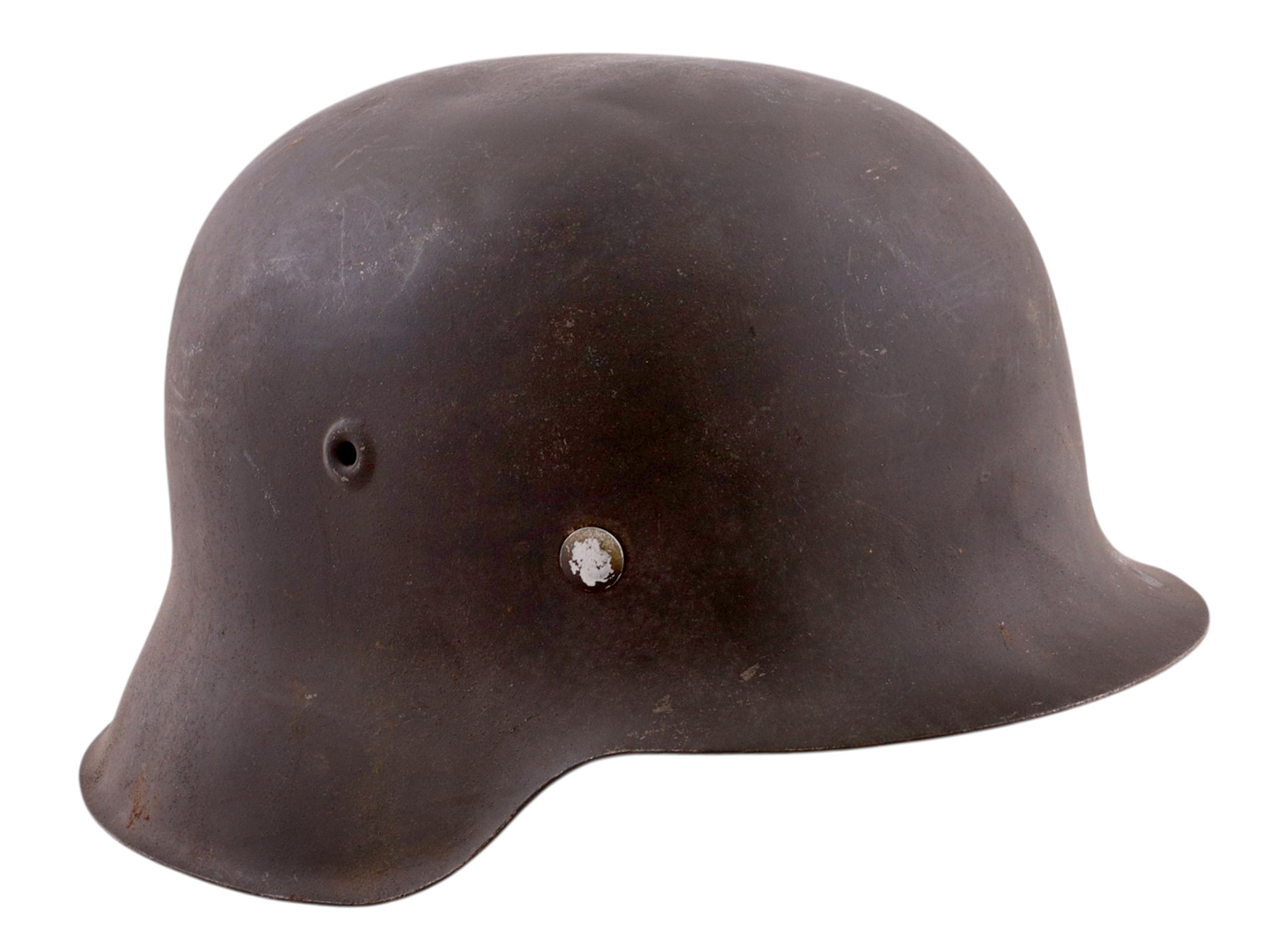 A GERMAN M42 STEEL COMBAT HELMET, WORLD WAR II