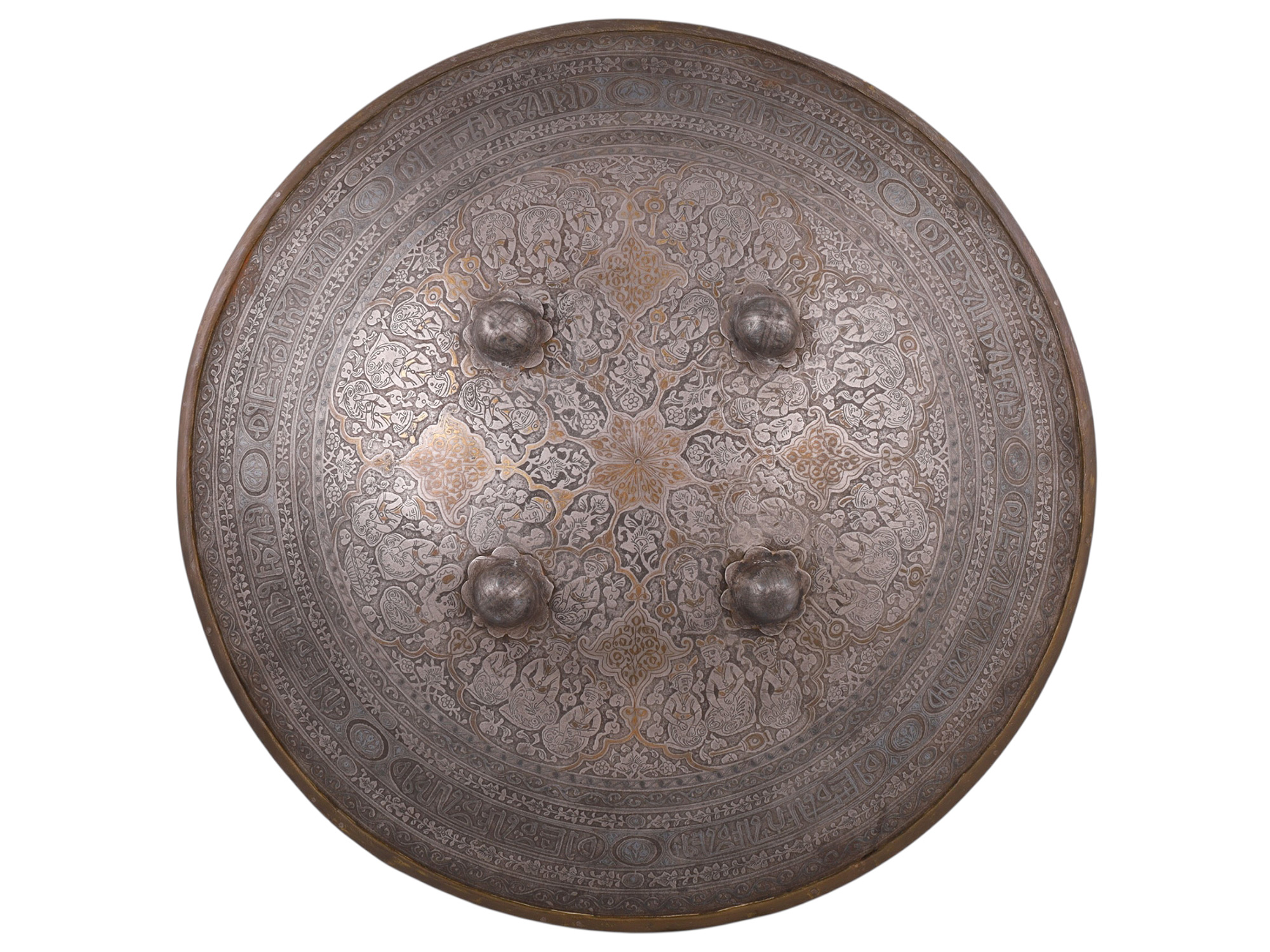 AN INDO-PERSIAN CEREMONIAL DHAL SHIELD, 19TH CENTURY