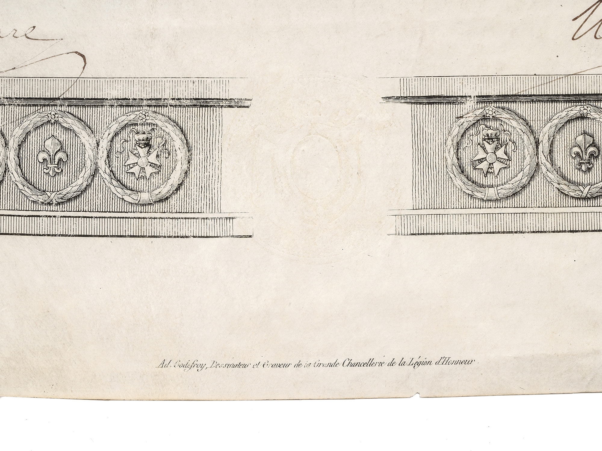 AN 1824 FRENCH LEGION OF HONOR CITATION