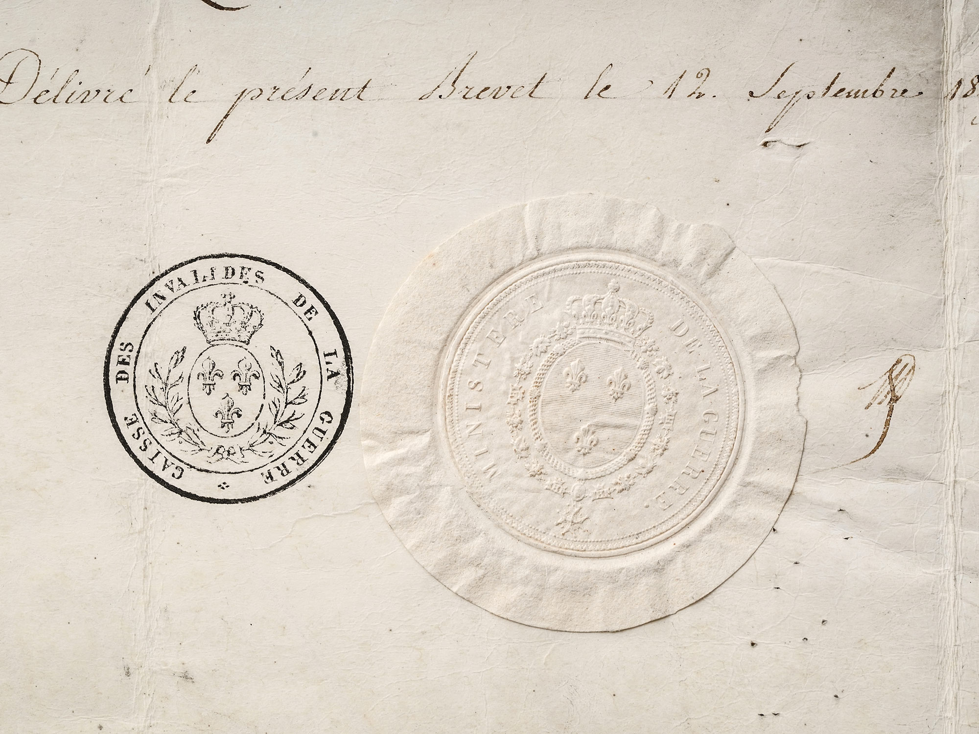 AN 1815 BOURBON RESTORATION DOCUMENT, REIGN OF LOUIS XVIII