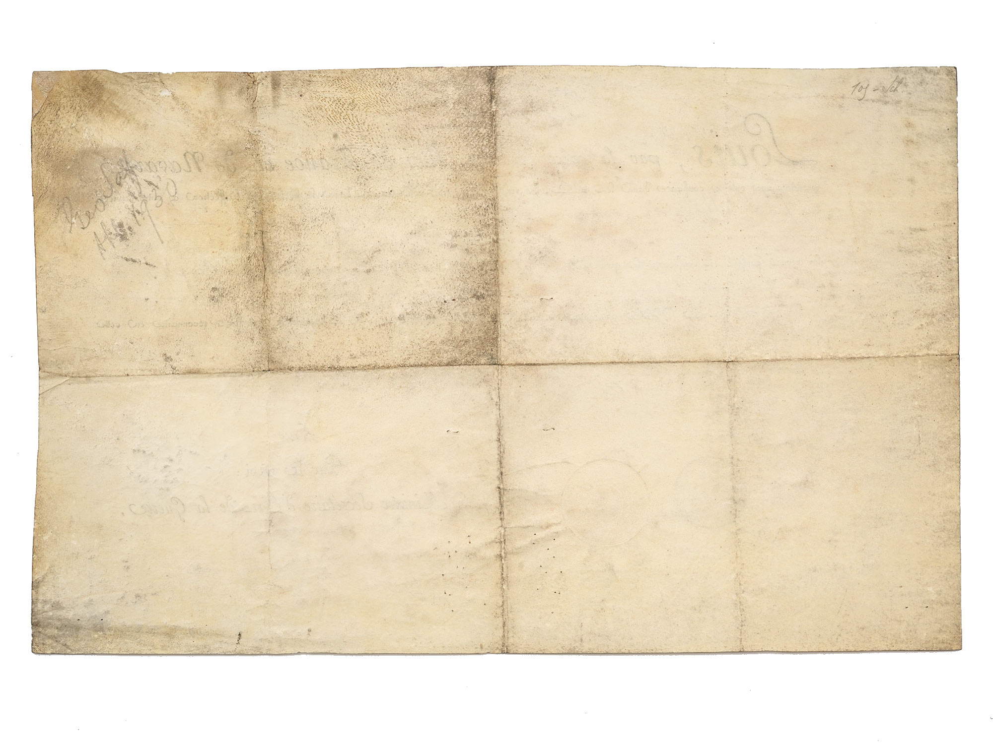 AN 1815 BOURBON RESTORATION DOCUMENT, REIGN OF LOUIS XVIII