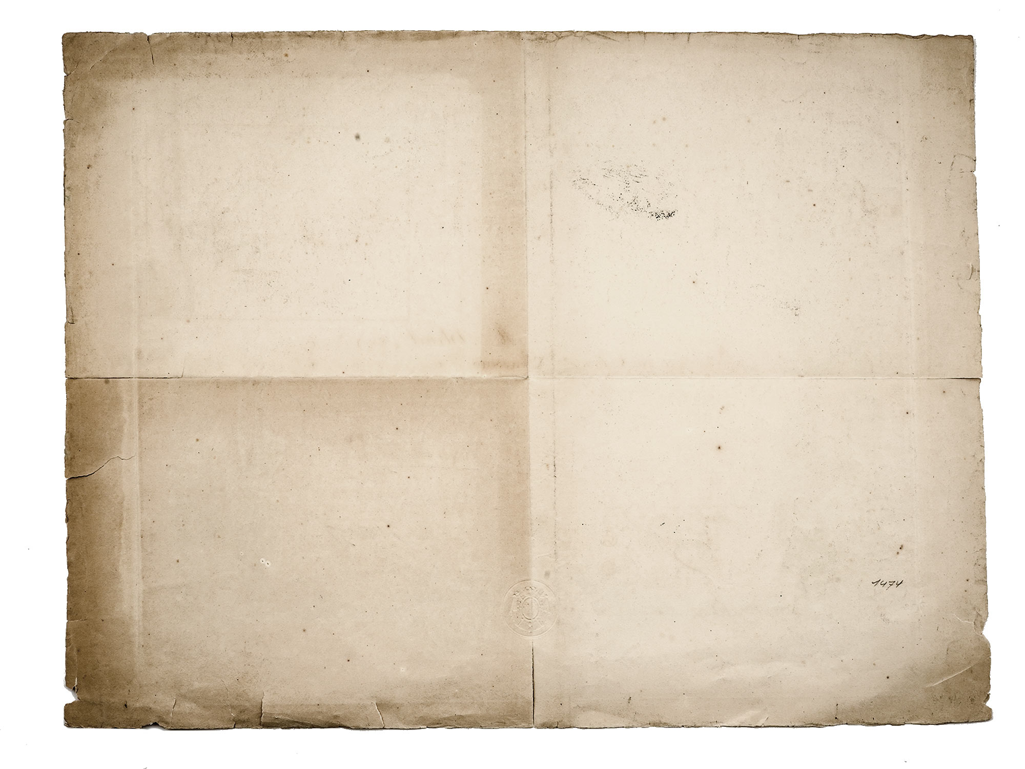 AN 1817 FRENCH AWARD CITATION, REIGN OF LOUIS XVIII