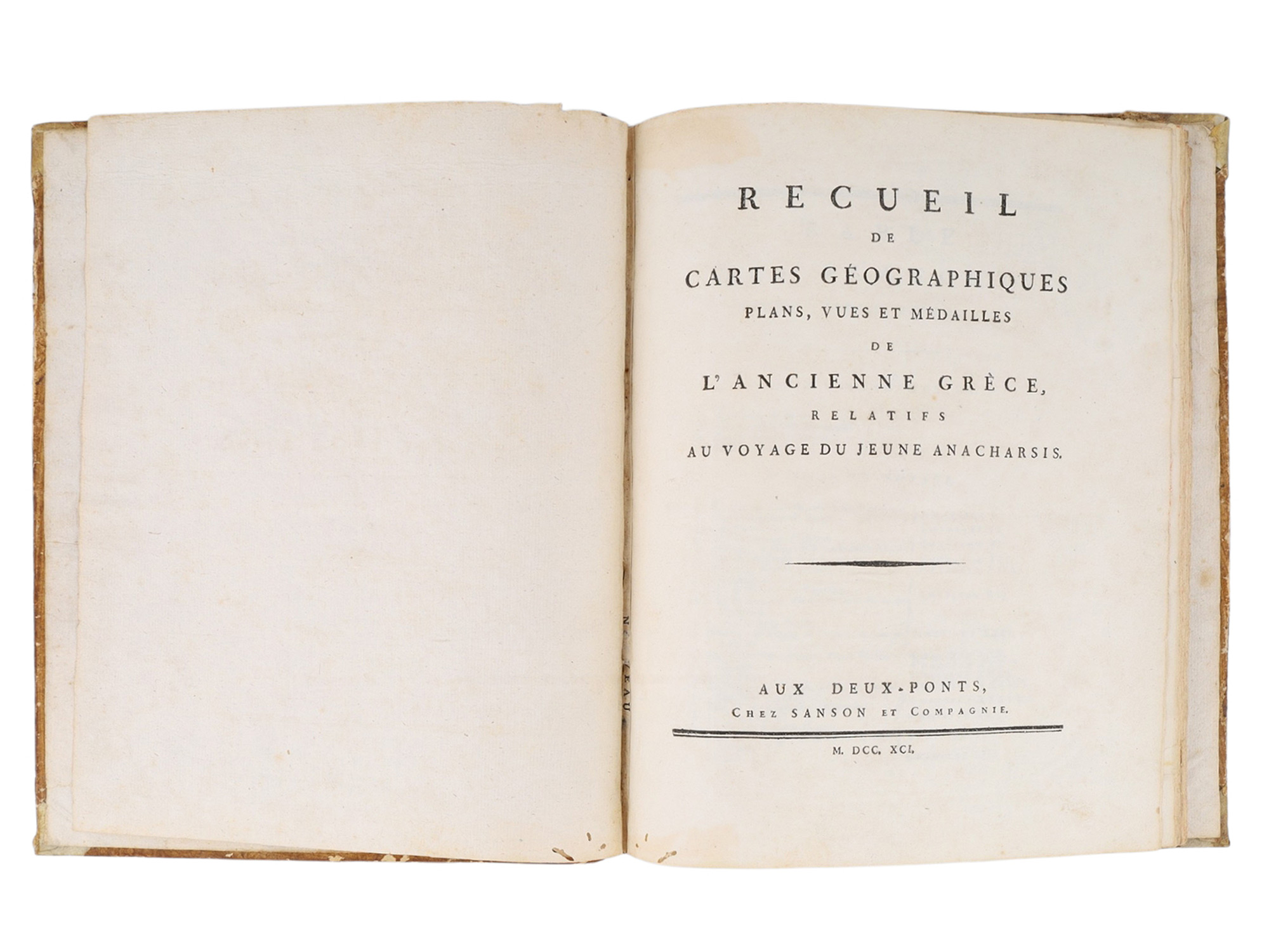 1791 MAPS FOR TRAVELS OF ANACHARSIS, JEAN-JACQUES BARTHELEMY, ILLUSTRATIONS