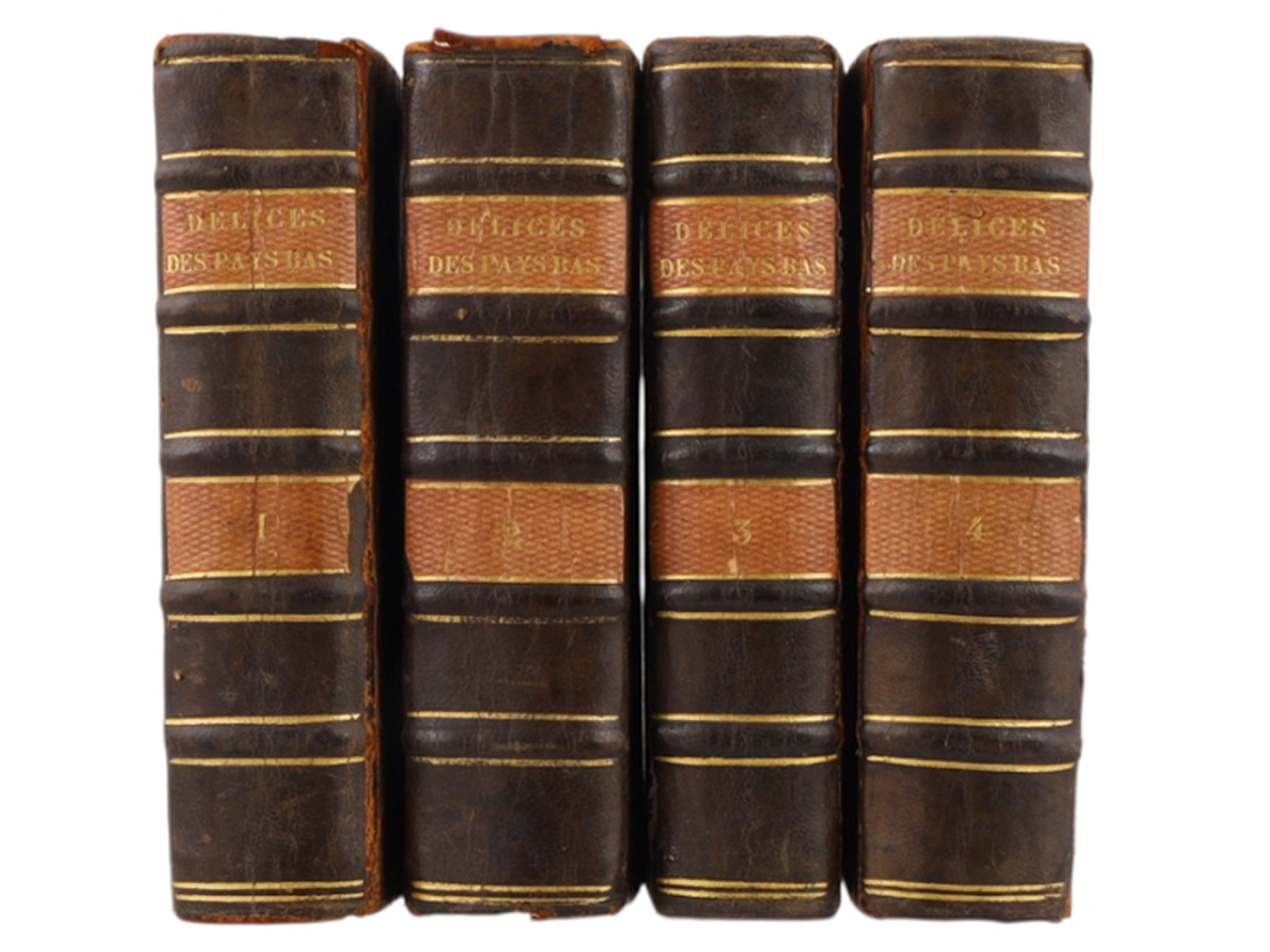 1720 HISTOIRE GÉNÉRALE DES PAIS-BAS, BELGIUM, NETHERLANDS, ILLUSTRATED, 4 VOLS