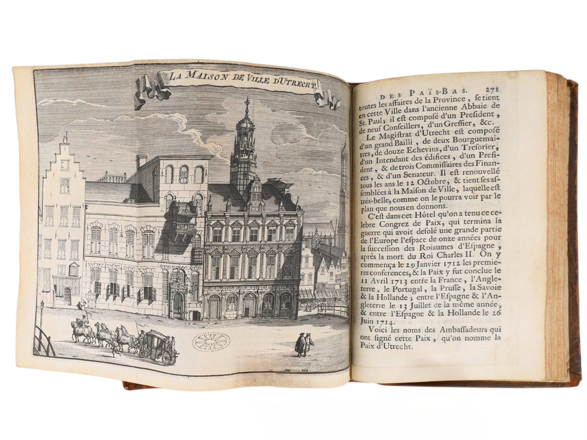 1720 HISTOIRE GÉNÉRALE DES PAIS-BAS, BELGIUM, NETHERLANDS, ILLUSTRATED, 4 VOLS