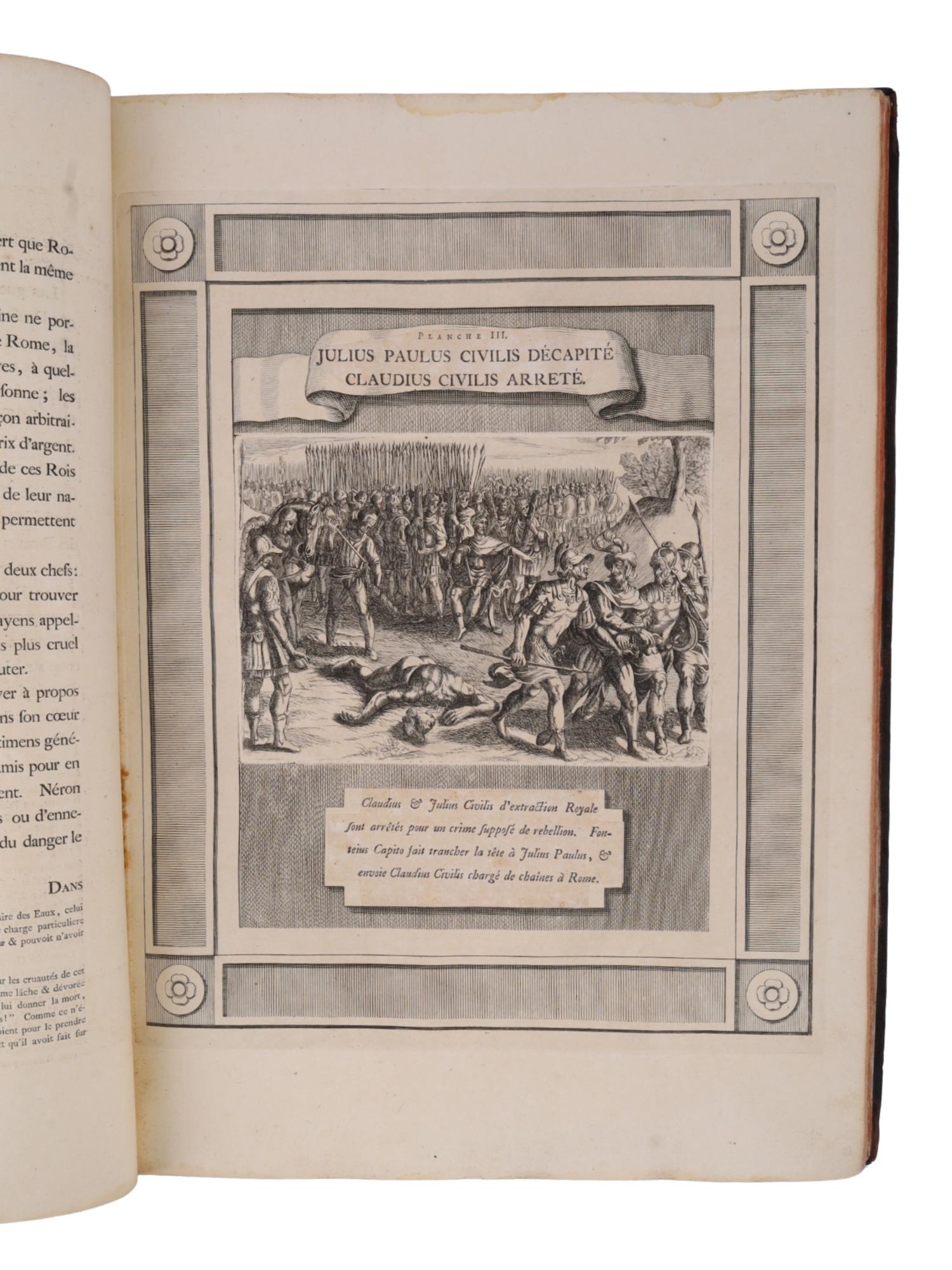 1770 SIGNED 1ST ED HISTOIRE DE LA GUERRE DES BATAVES ET DES ROMAINS, ILLUSTRATED