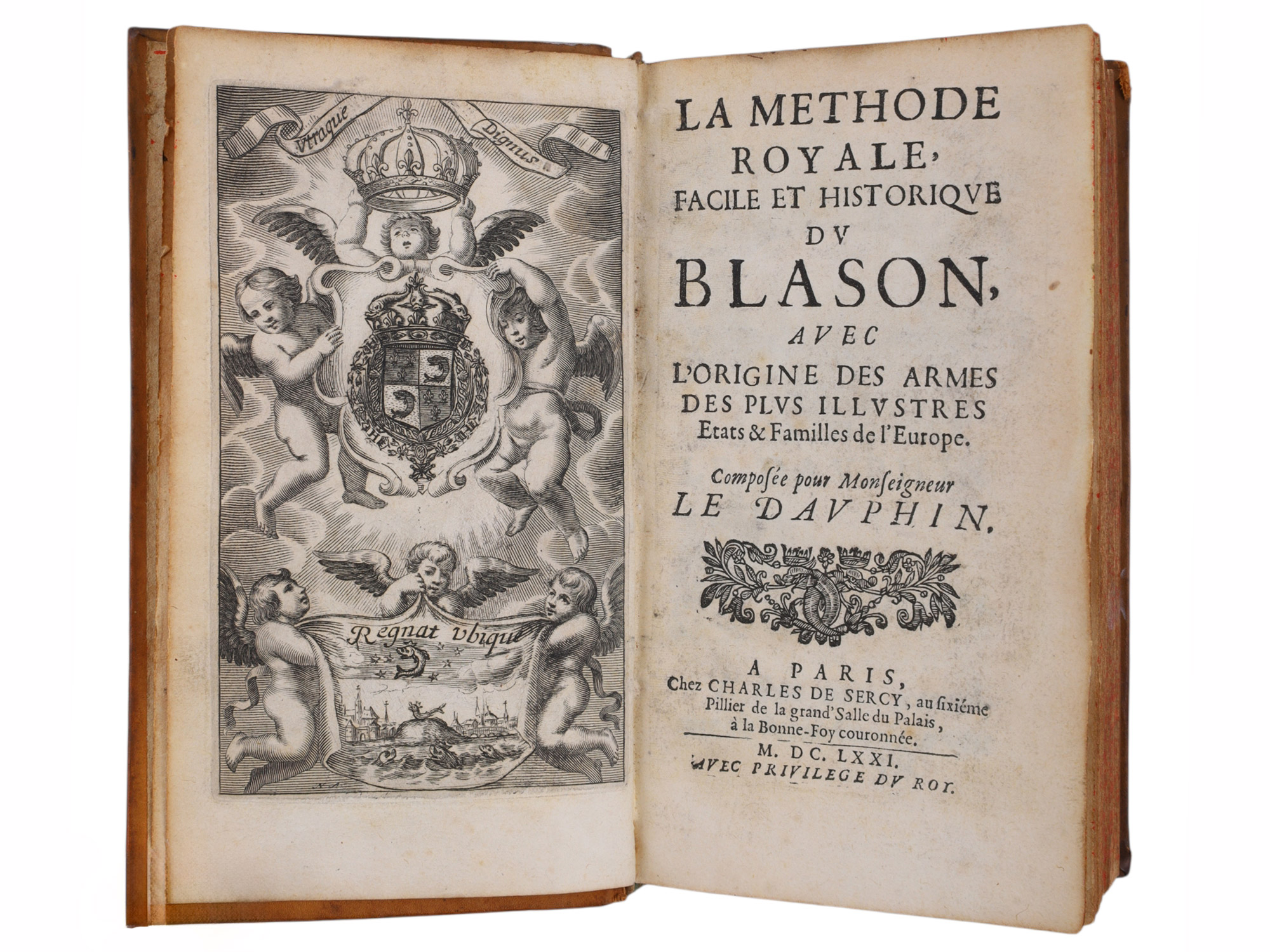 1671 LA MÉTHODE ROYALE, FACILE ET HISTORIQUE DU BLASON, ILLUSTRATED HERALDRY