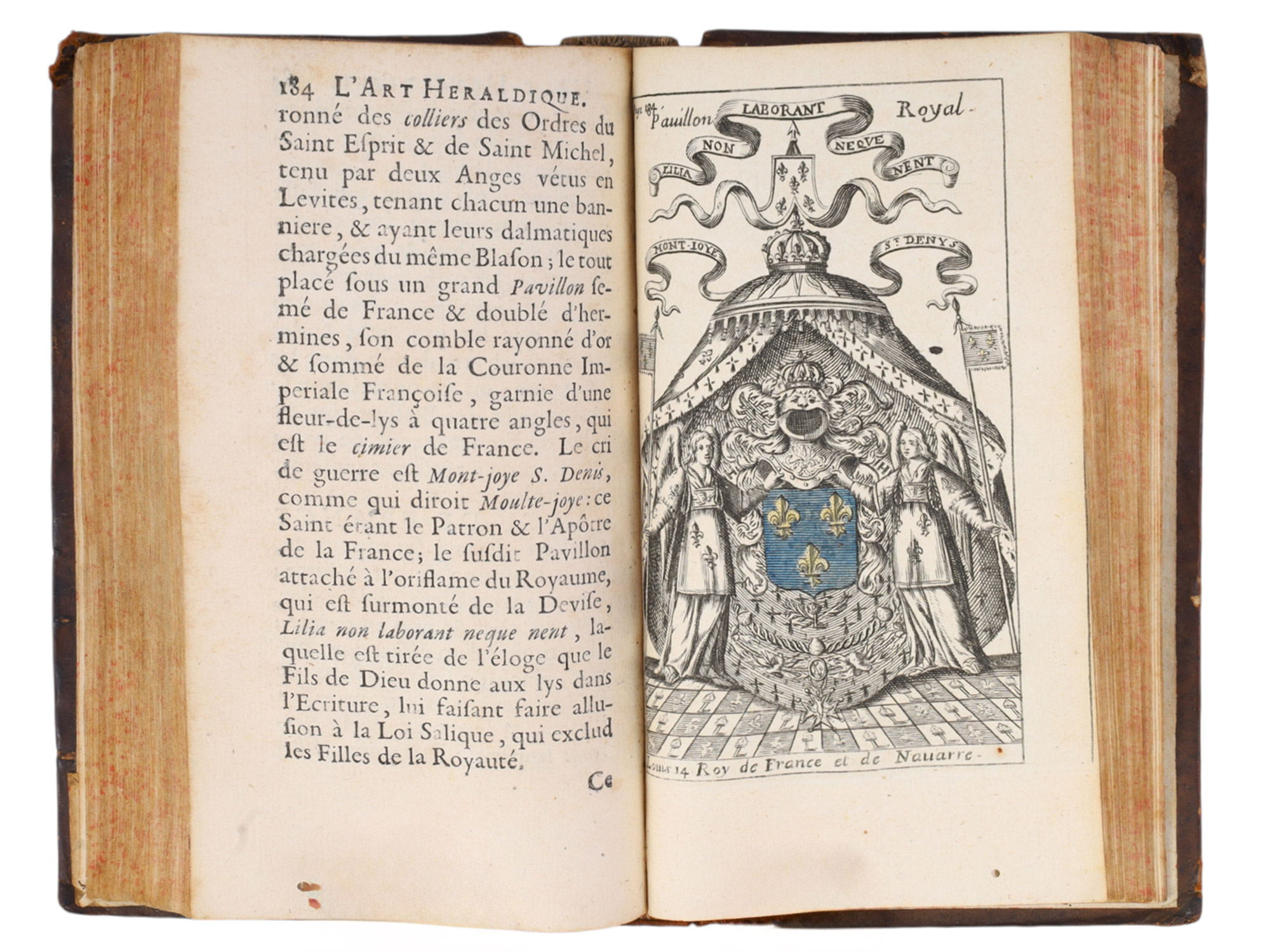 1695 L'ART HÉRALDIQUE, CONTENANT LA MANIÈRE D'APPRENDRE FACILEMENT LE BLASON, HAND-COLORED