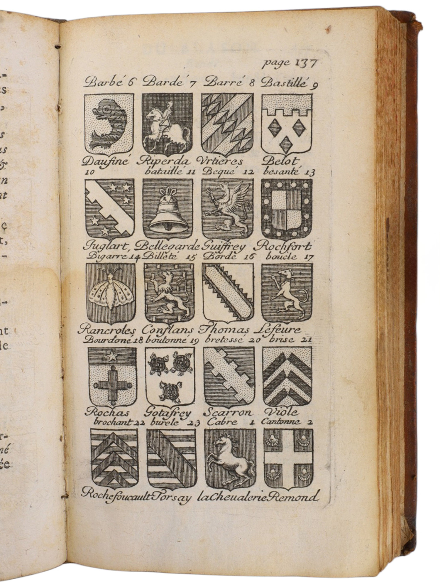 1696 LA NOUVELLE MÉTHODE RAISONNÉE DU BLASON, FIRST EDITION