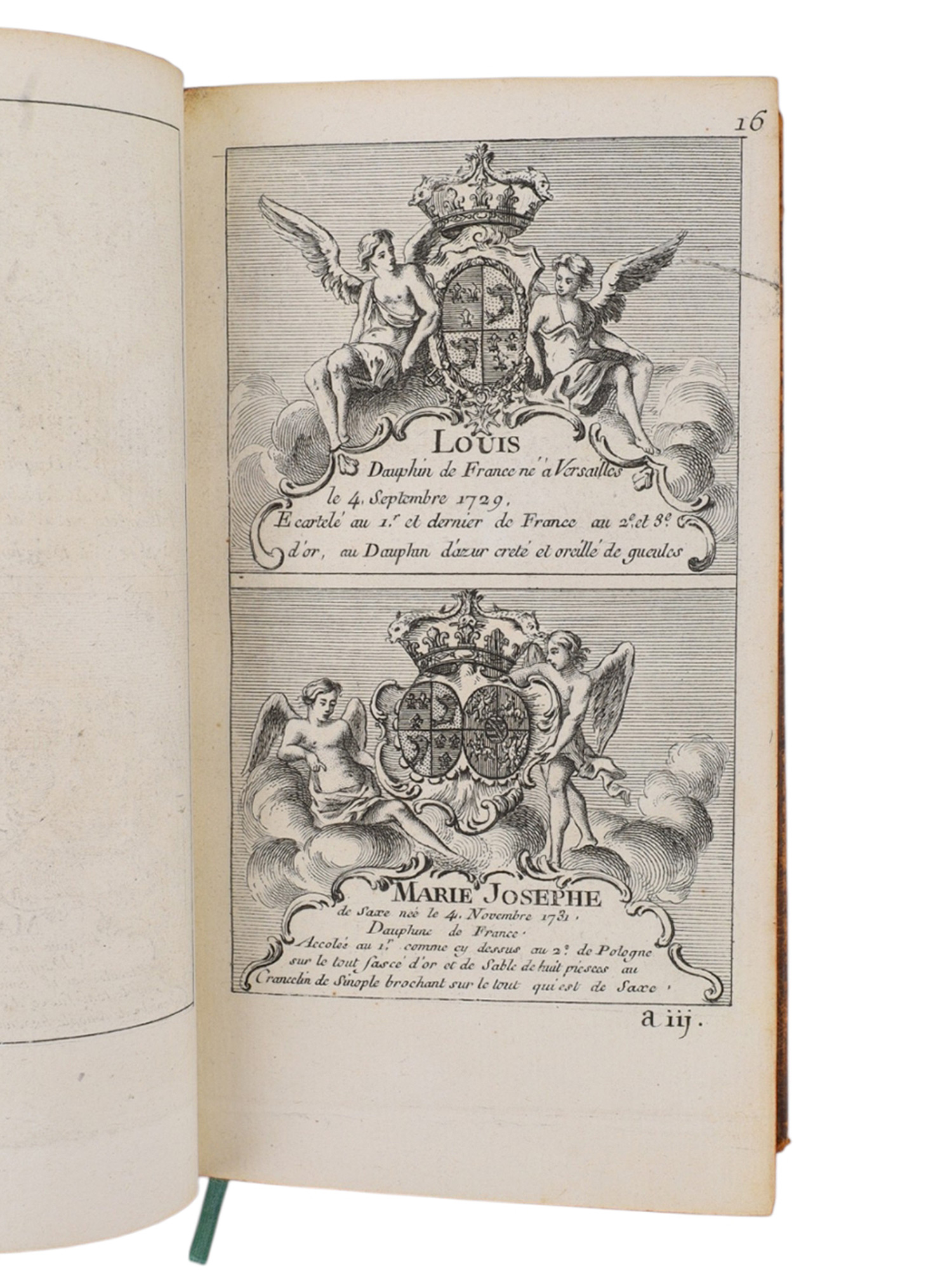 1757 ARMORIAL DES PRINCIPALES MAISONS ET FAMILLES DU ROYAUME, VOL 1