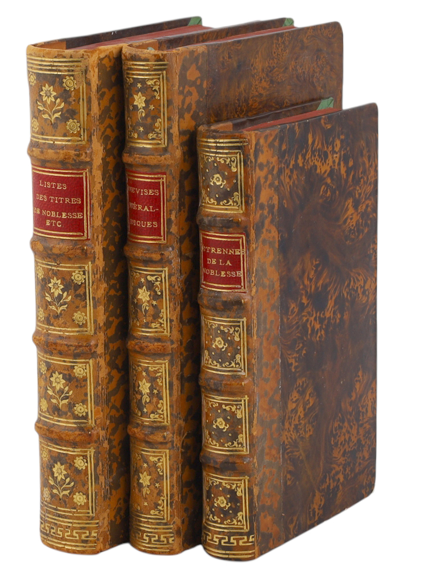 1774-1784 ÉTRENNES DE LA NOBLESSE; TRAITÉ DES DEVISES HÉRALDIQUES; LISTES DES TITRES DE NOBLESSE