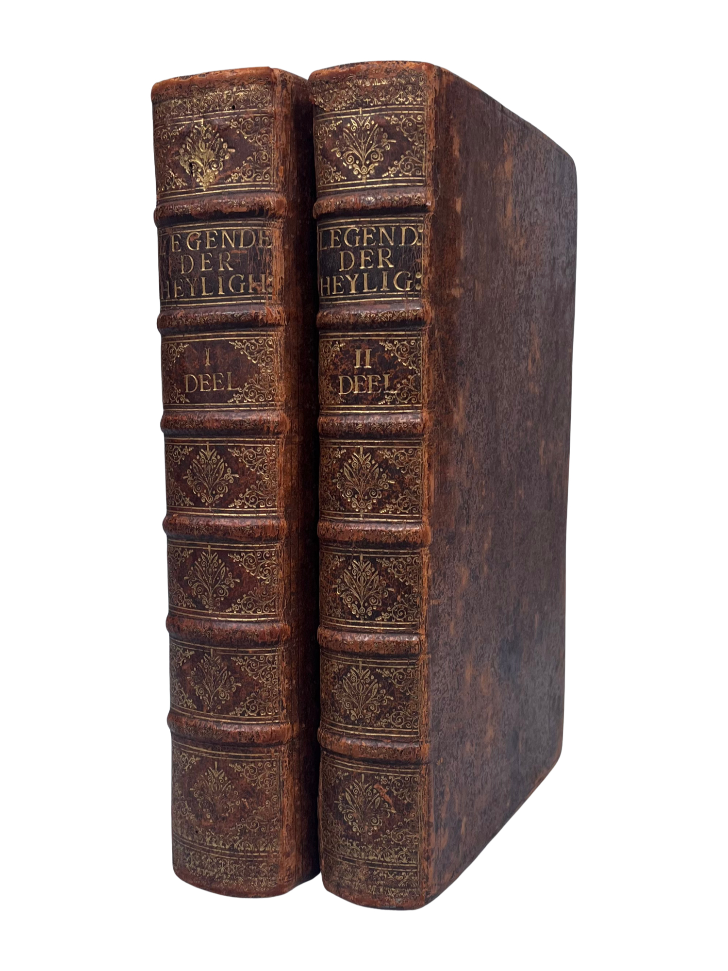 1619 VERY RARE 1ST ED GENERALE LEGENDE DER HEYLIGHEN, CATHOLIC SAINTS HAGIOGRAPHY, 2 VOLS